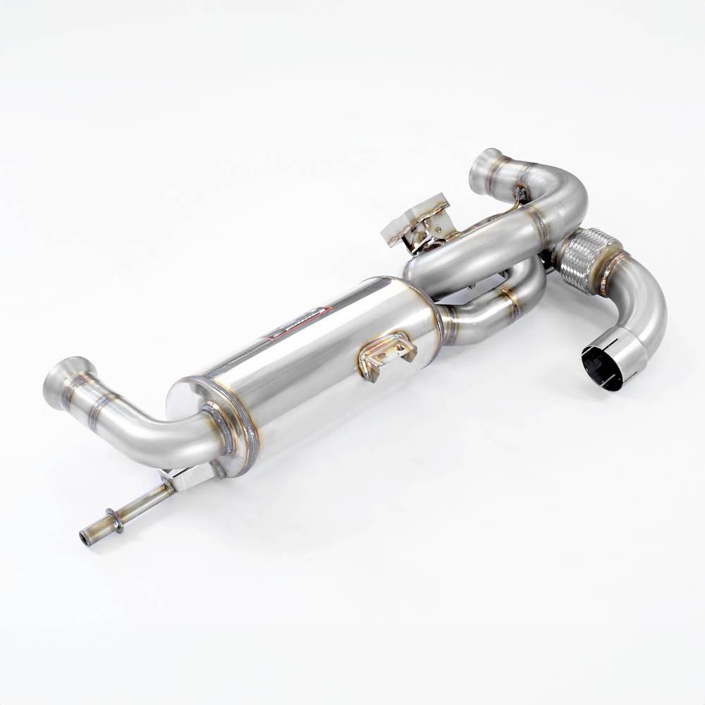 Rear exhaust Race right - left with valve