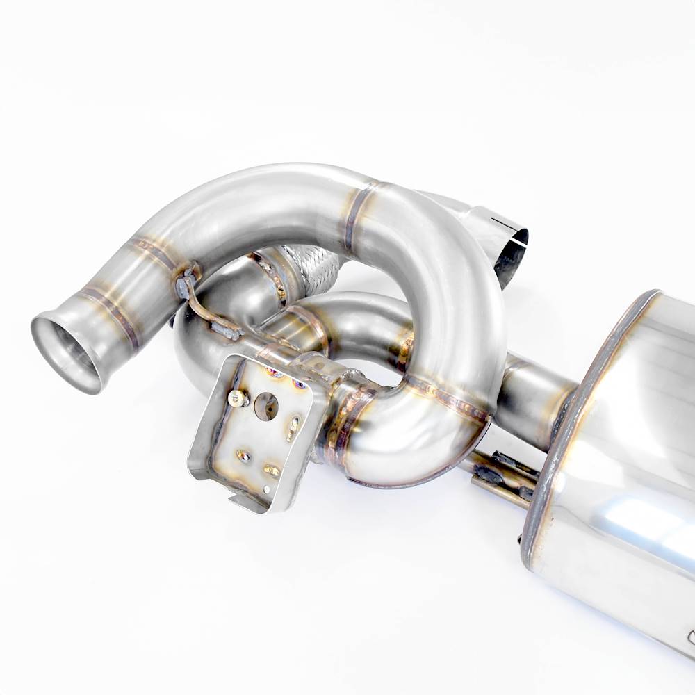 Rear exhaust Race right - left with valve