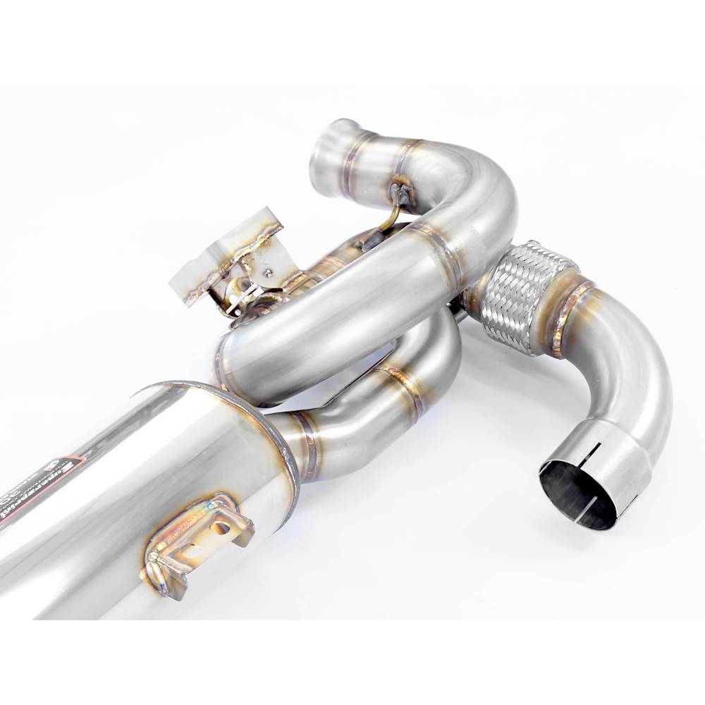 Rear exhaust Race right - left with valve