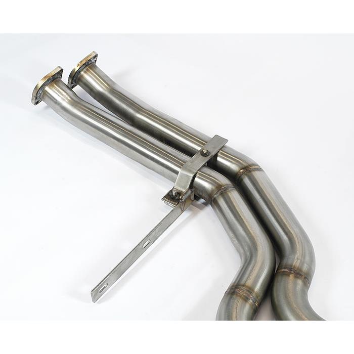 Scarico anteriore con catalizzatore metallico destro + sinistro