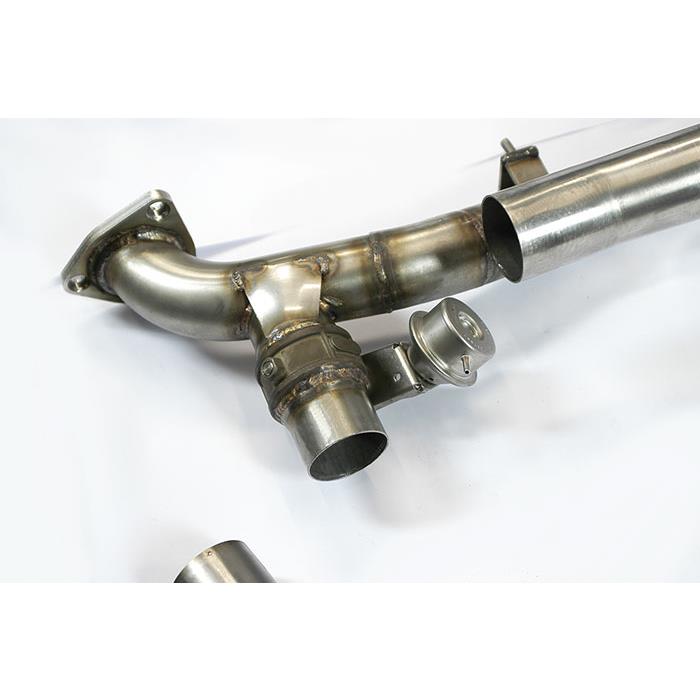 X-Pipe + valves Droite - Gauche