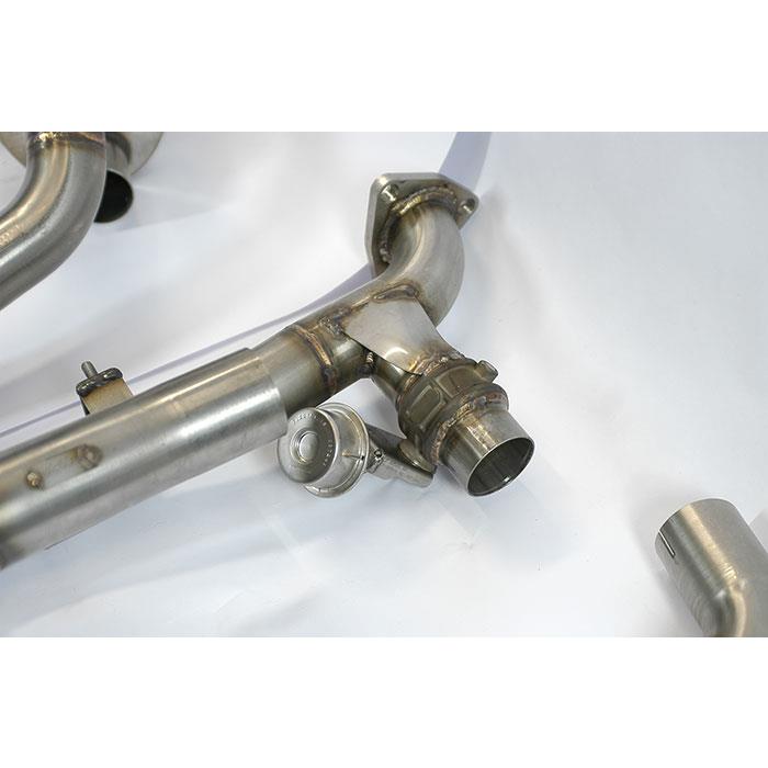 X-Pipe + valves Droite - Gauche