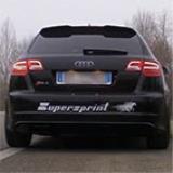 AUDI A3 RS3 Sportback QUATTRO 2.5 TFSI (340 Hp) 2011 -> Supersprint Ø80mm system, with flapper valve