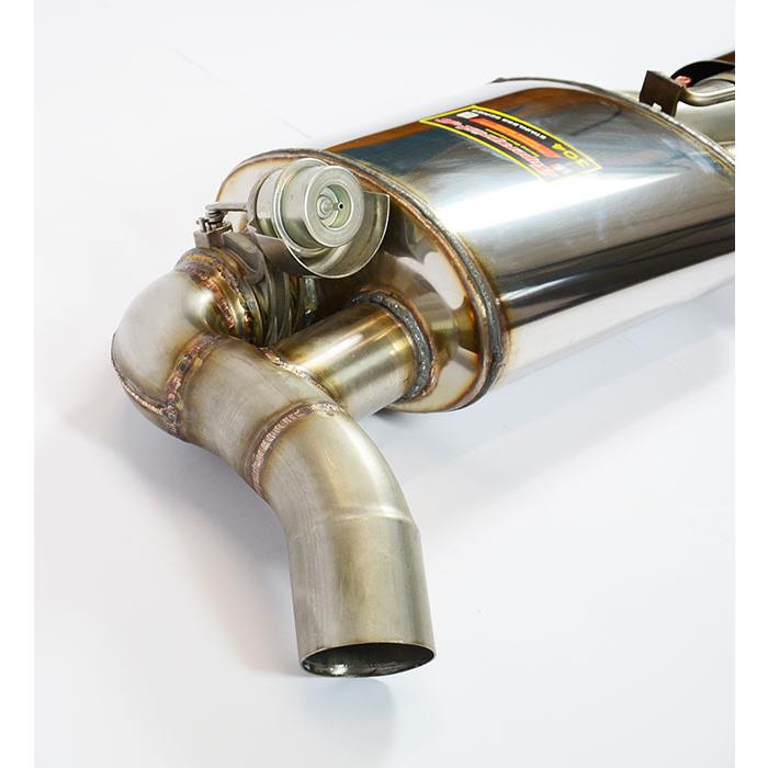Silencieux arrière Droite 120x80 avec valve