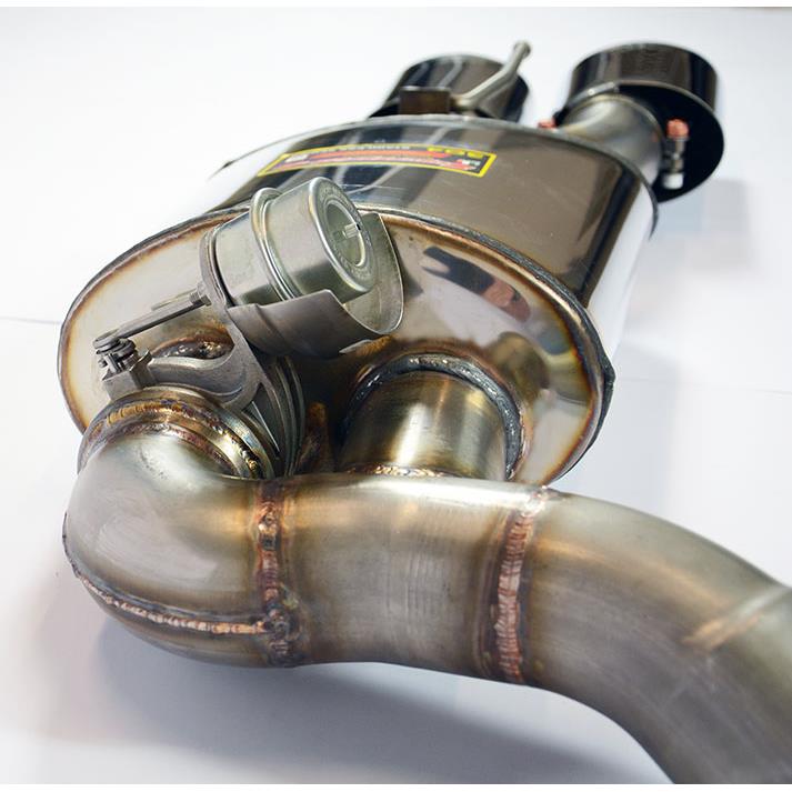 Silencieux arrière Droite 120x80 avec valve