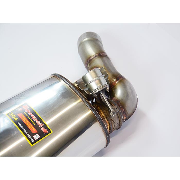 Silencieux arrière Droite 120x80 avec valve