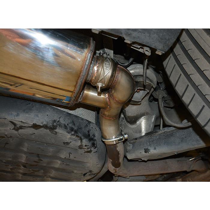 Silencieux arrière Droite 120x80 avec valve