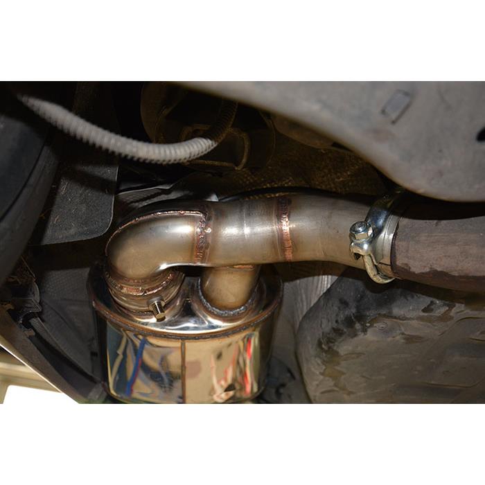 Silencieux arrière Droite 120x80 avec valve