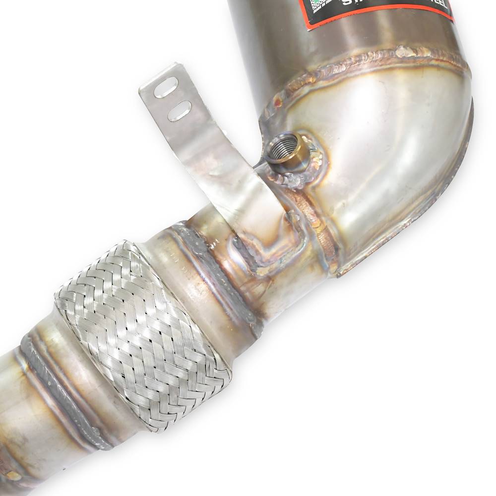 Rohrsatz ab Turbolader + Sport Metallkatalysator Links Kompatibel mit den Serien ab-Kat Anlage