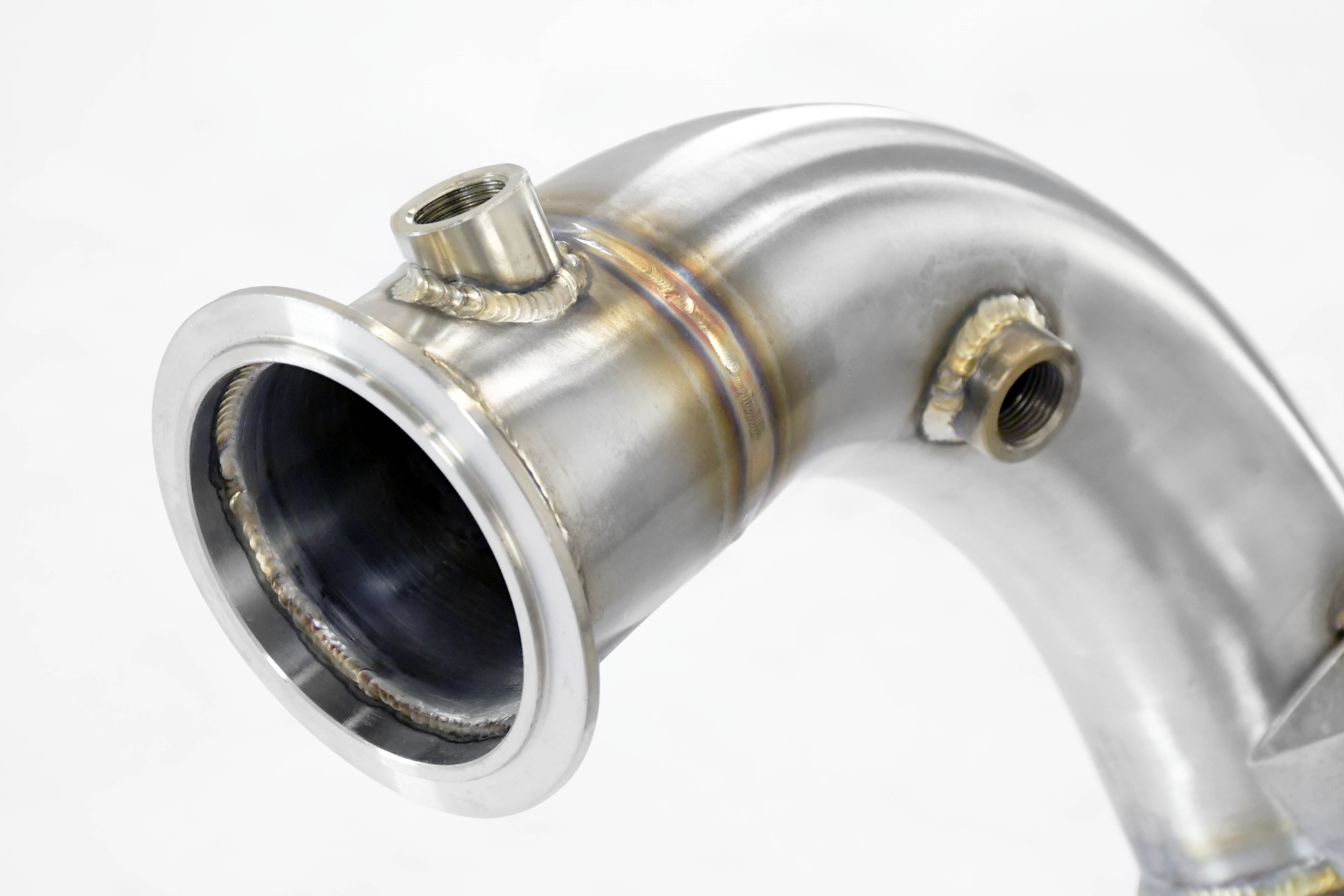 Turbo downpipe kit Right - Left  (Replaces catalytic converter) Accepts the stock Cat.-Back system
