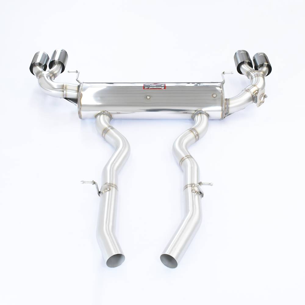 Rear exhaust Gun Metal Grey Right OO90 - Left OO90 with valve