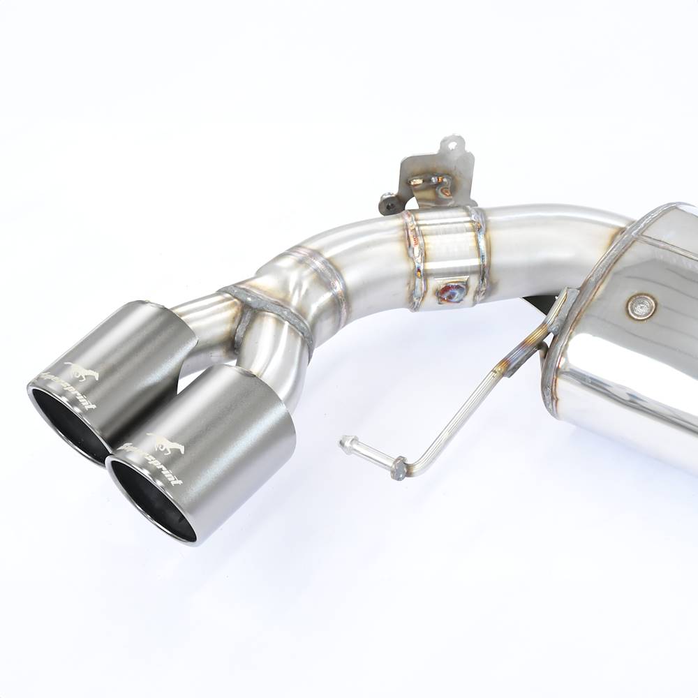 Rear exhaust Gun Metal Grey Right OO90 - Left OO90 with valve
