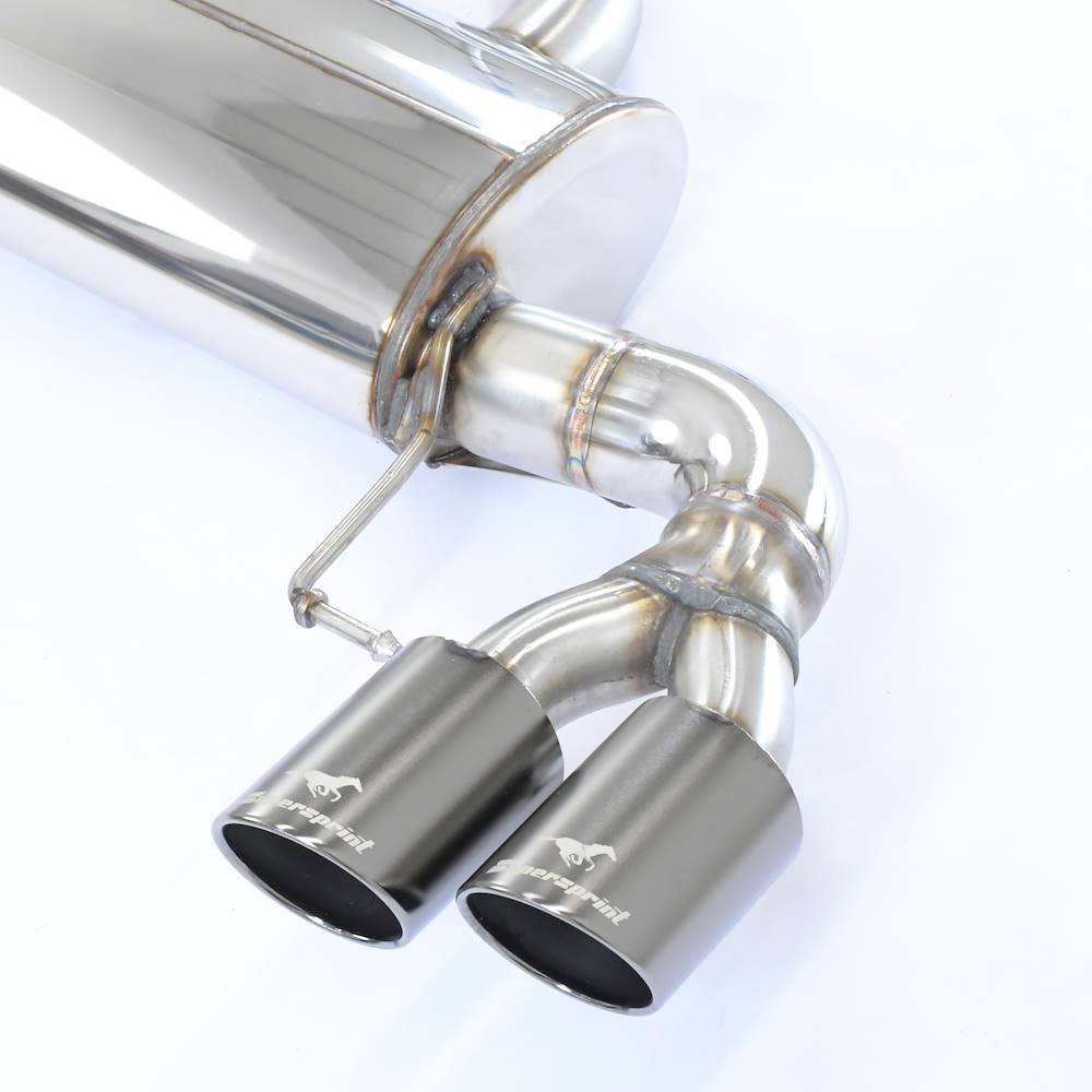 Rear exhaust Gun Metal Grey Right OO90 - Left OO90 with valve