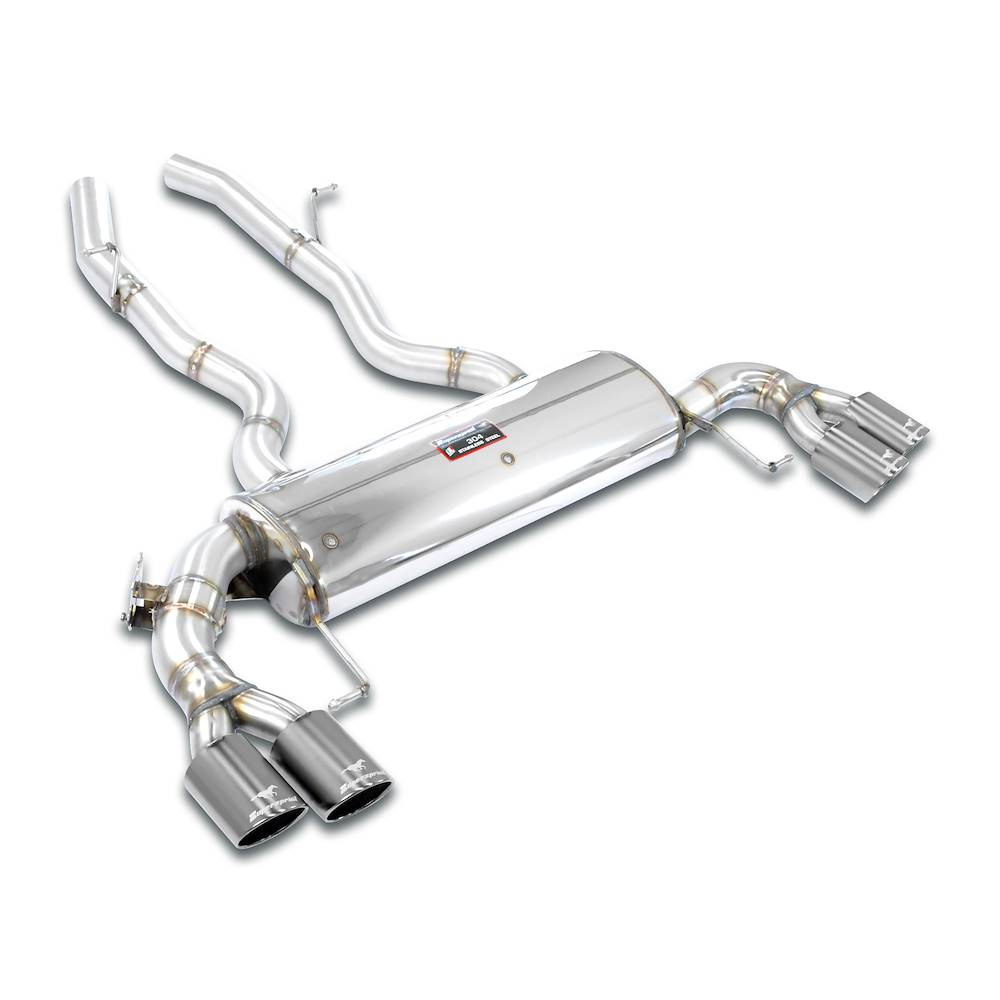 Rear exhaust Gun Metal Grey Right OO90 - Left OO90 with valve