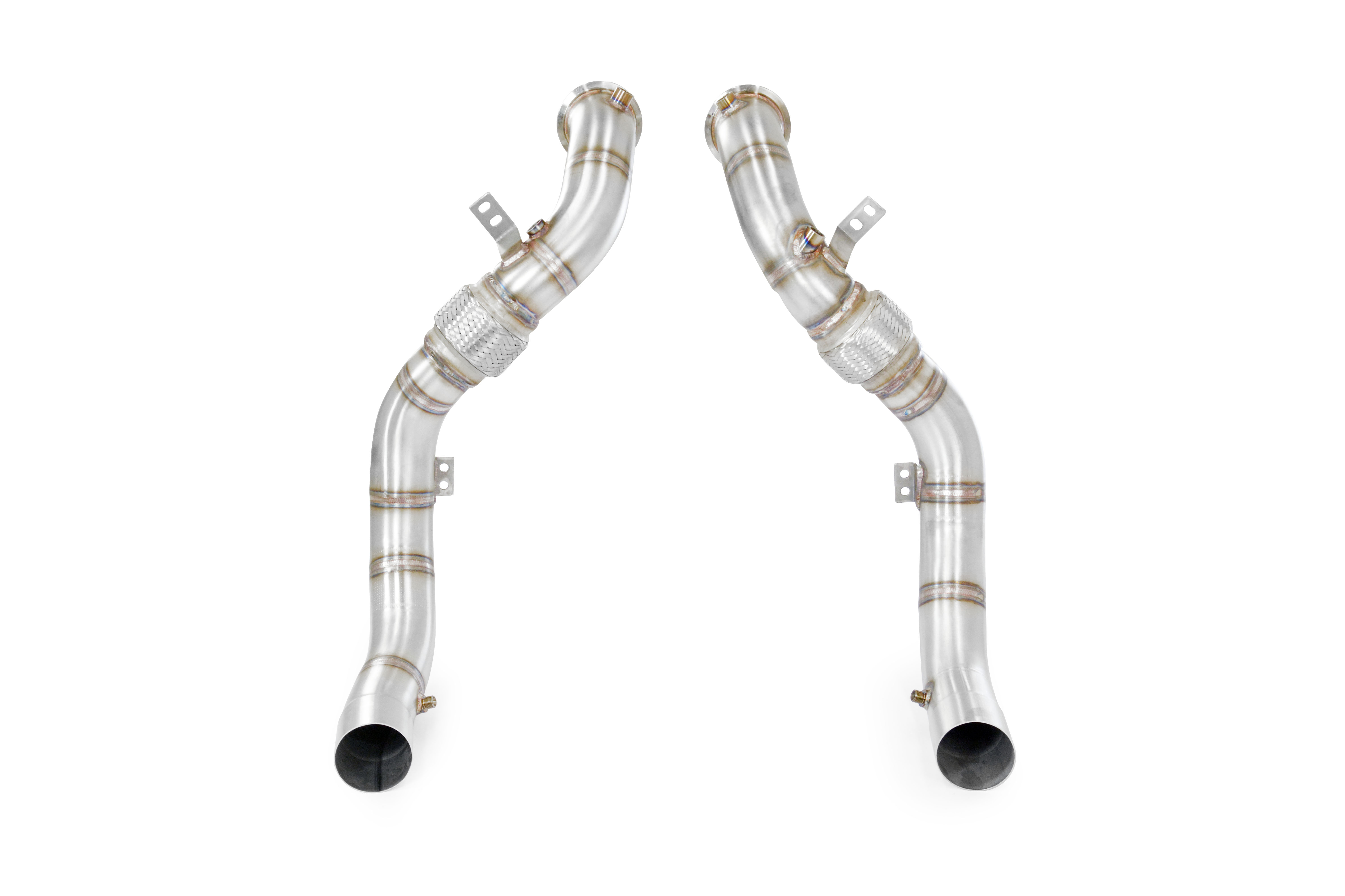 Turbo downpipe kit Right - Left  (Replaces catalytic converter) Accepts the stock Cat.-Back system