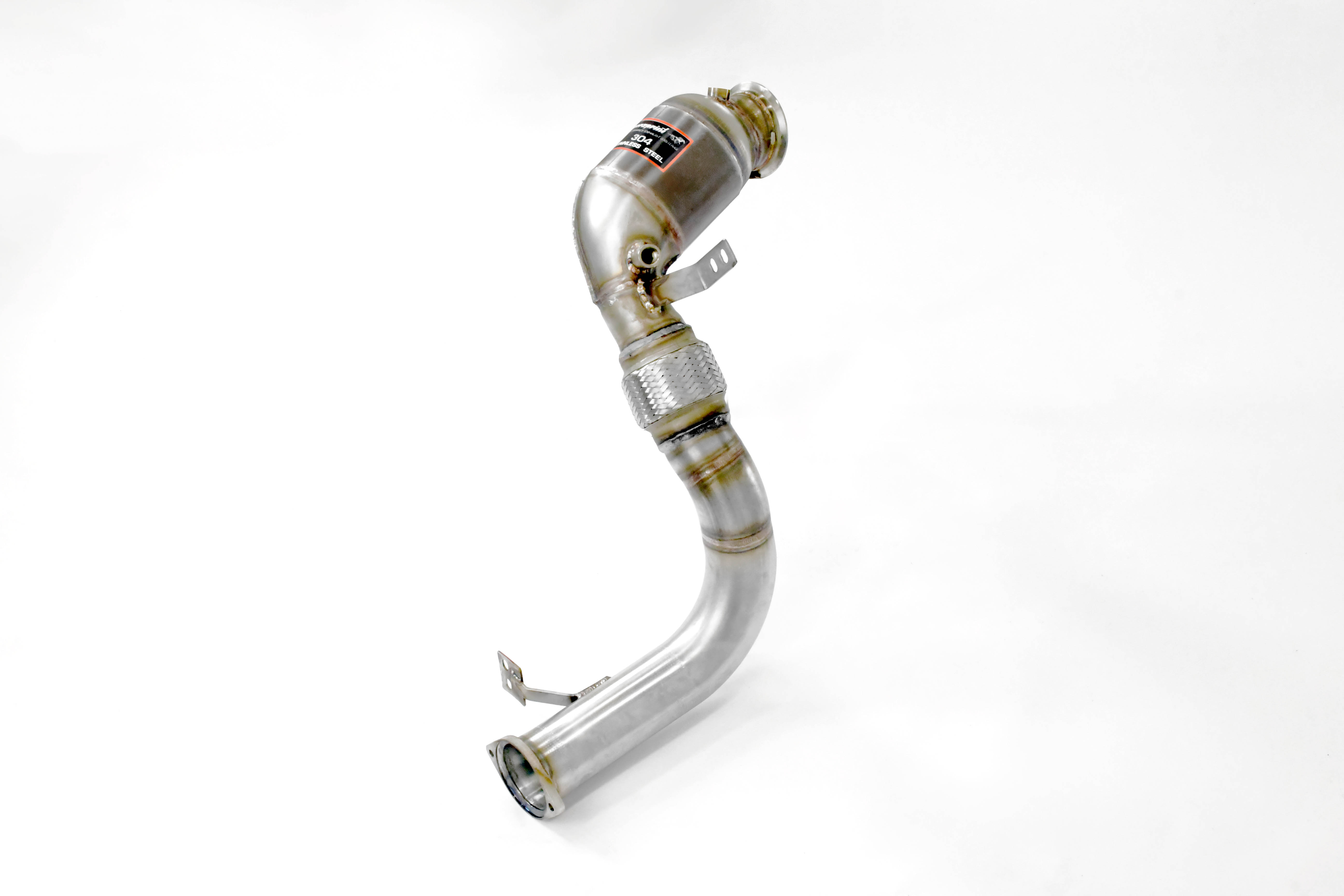 Downpipe + Catalyseur métallique Droite