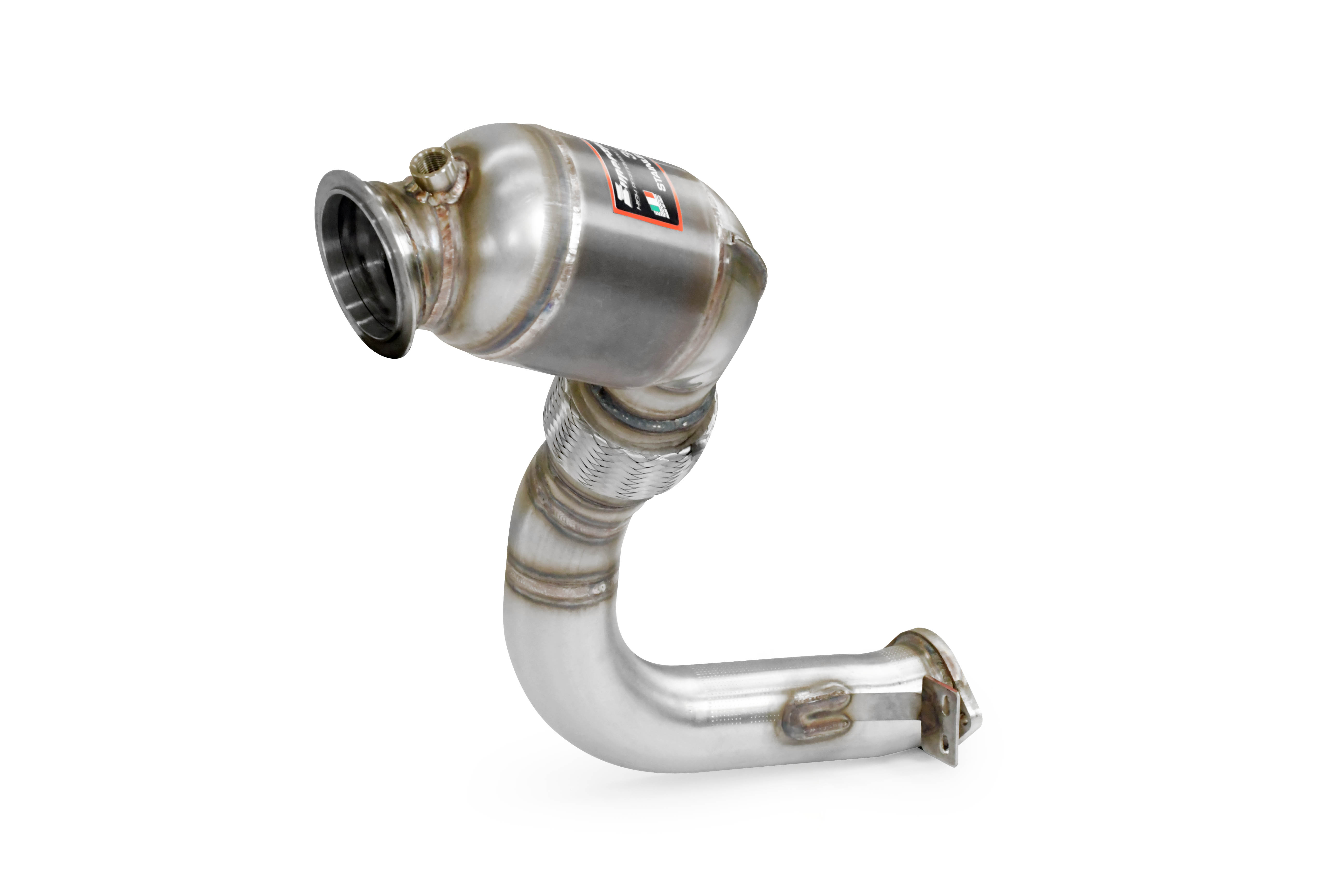 Downpipe + Catalyseur métallique Droite
