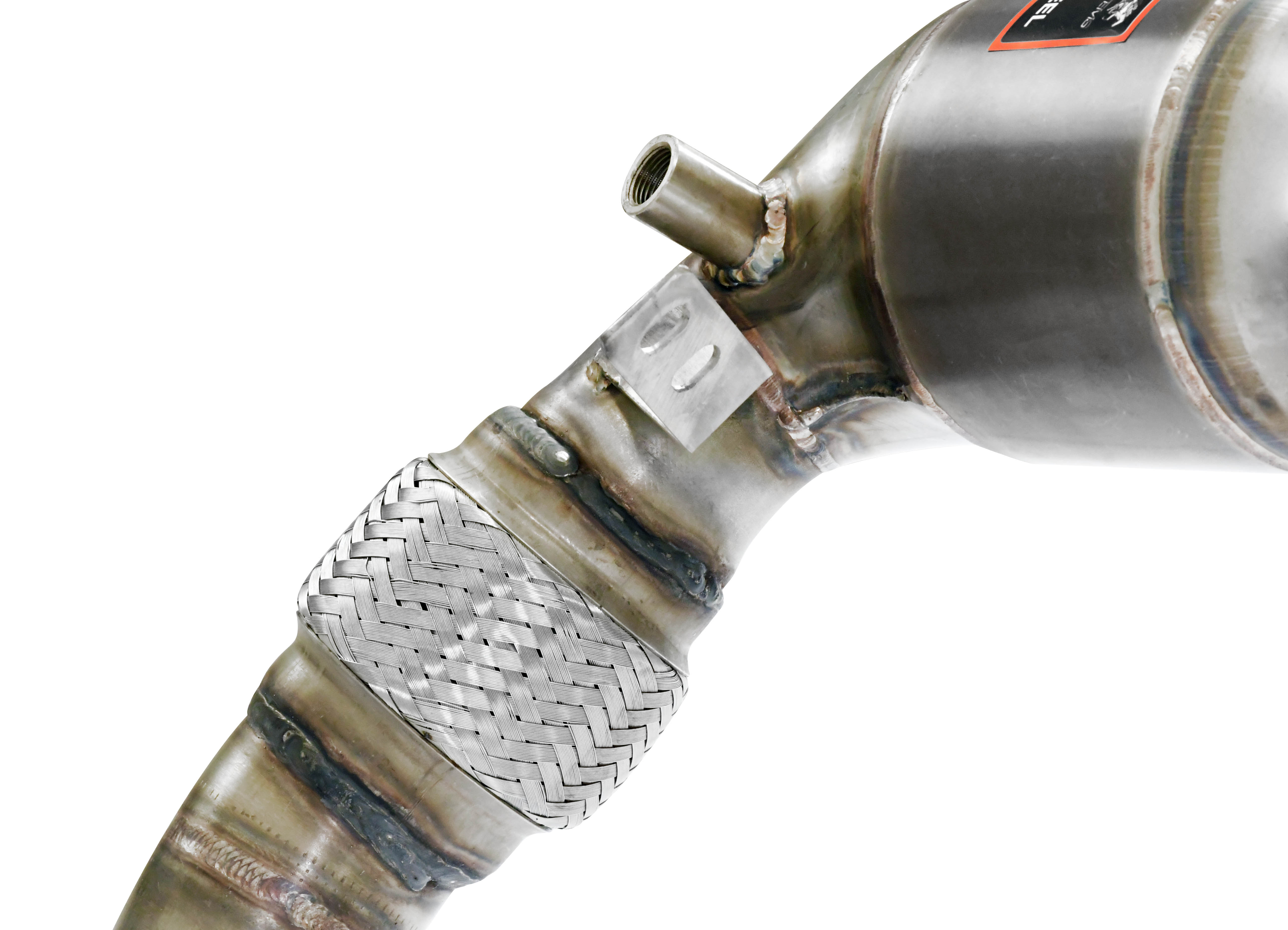 Downpipe + Catalyseur métallique Droite