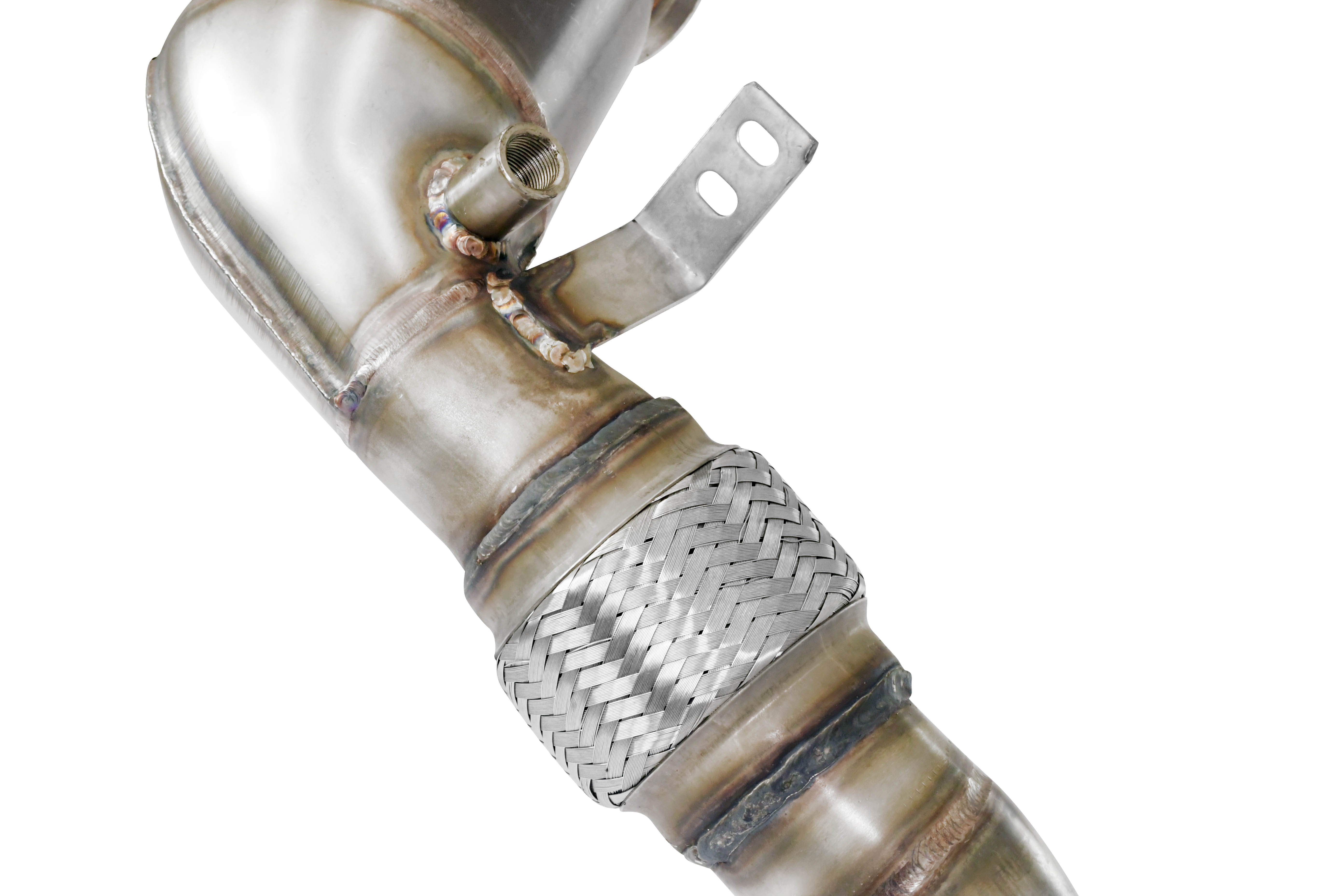 Downpipe + Catalyseur métallique Droite