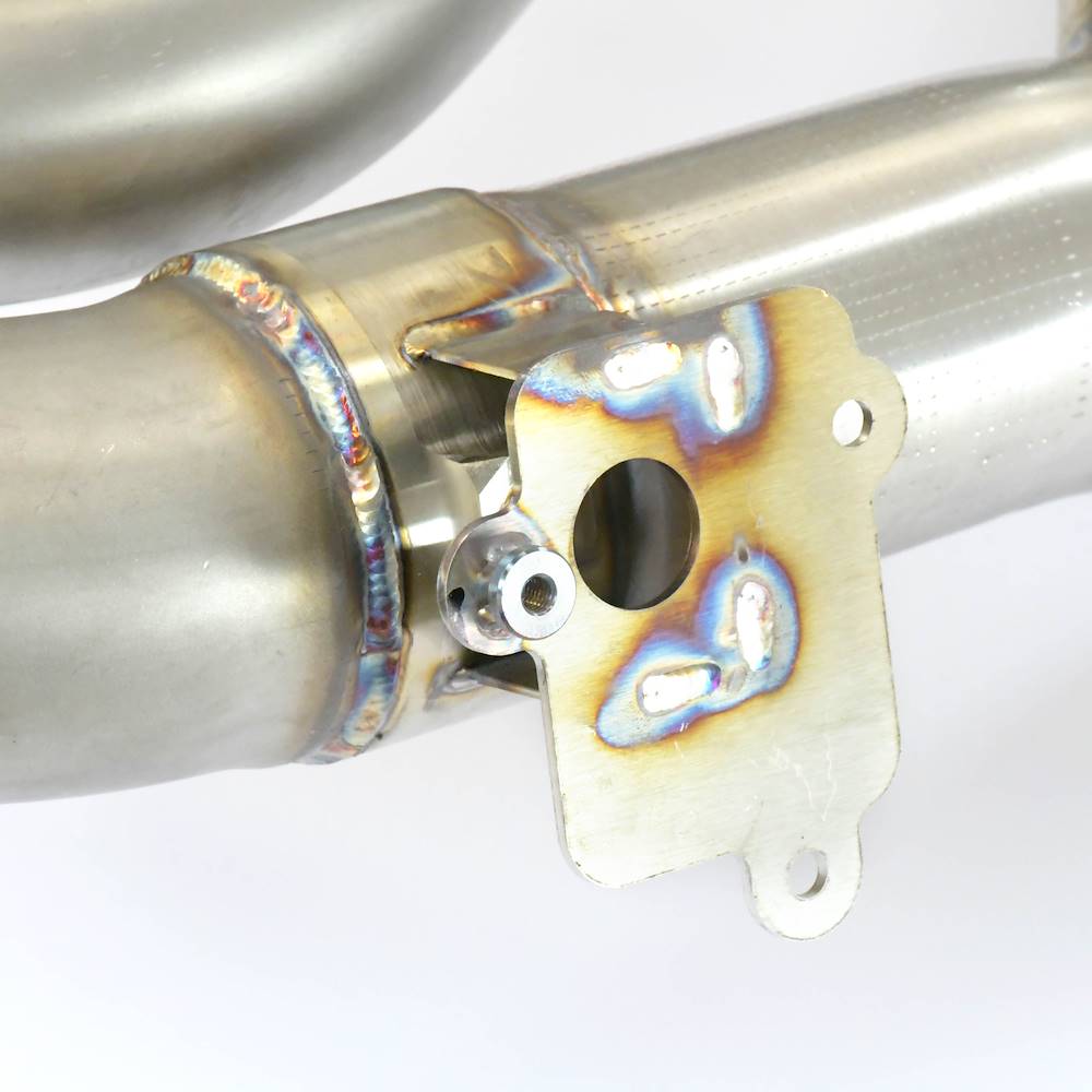 Rear exhaust right - left with valve