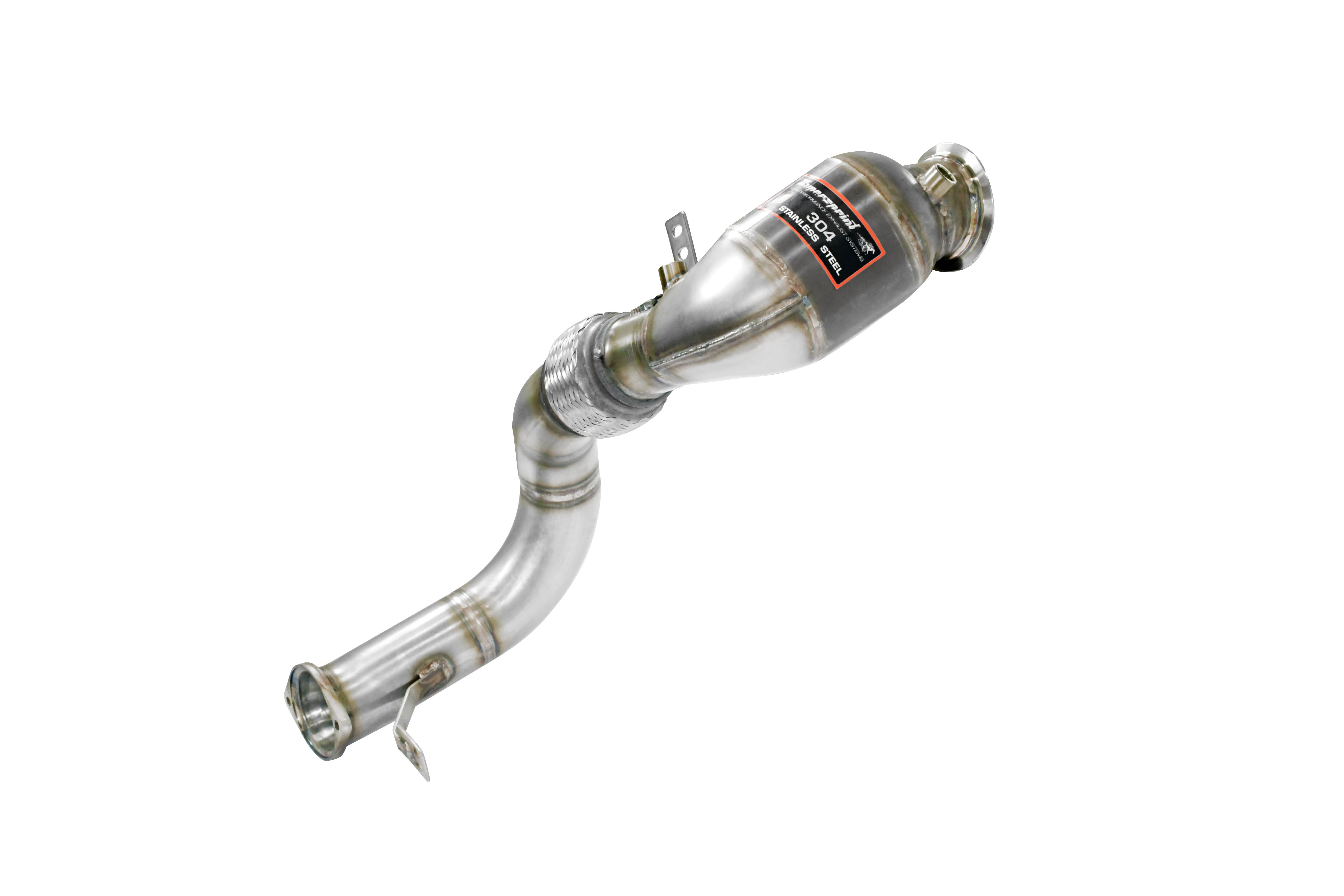 Downpipe + catalizzatore metallico sinistro