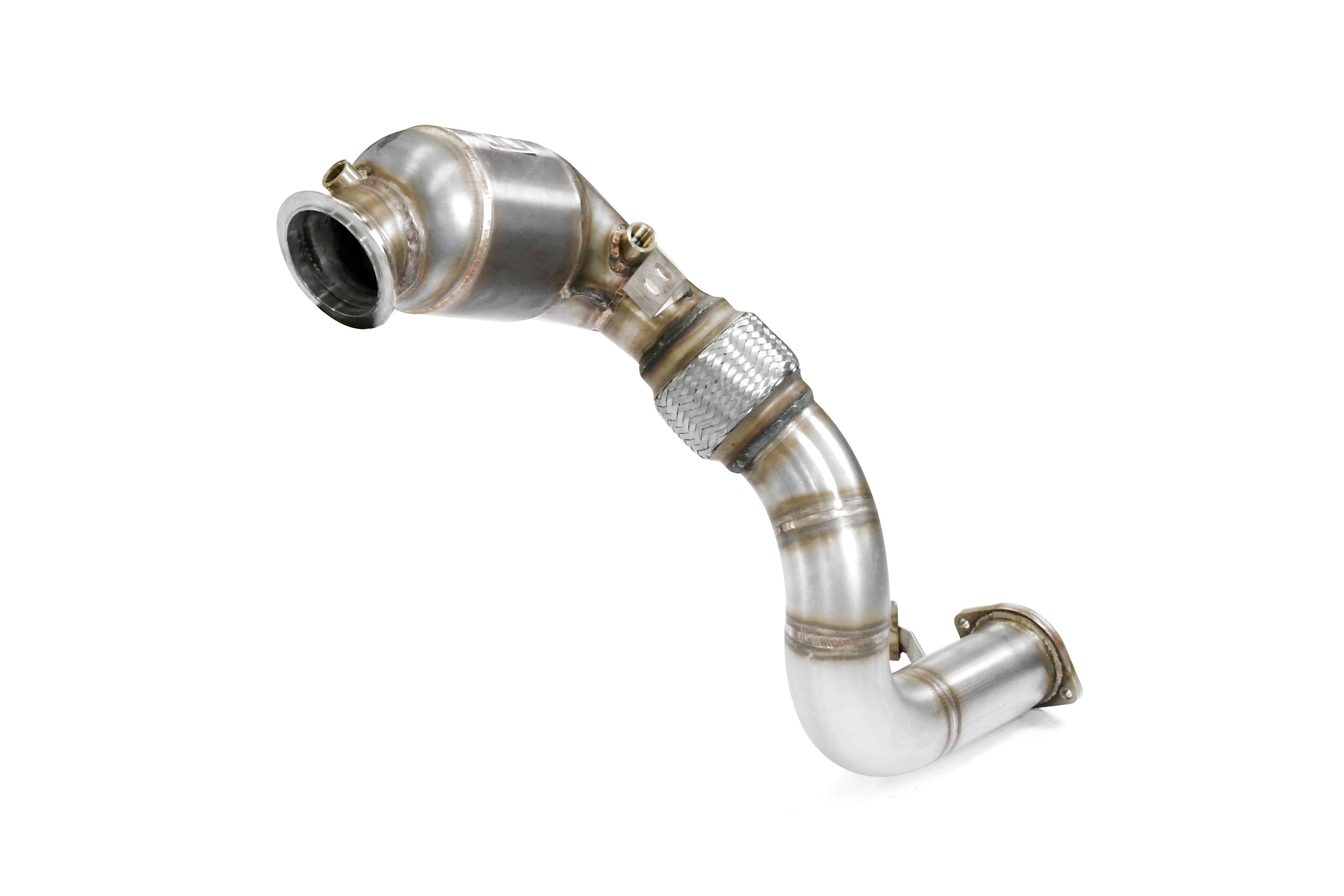 Downpipe + catalizzatore metallico sinistro