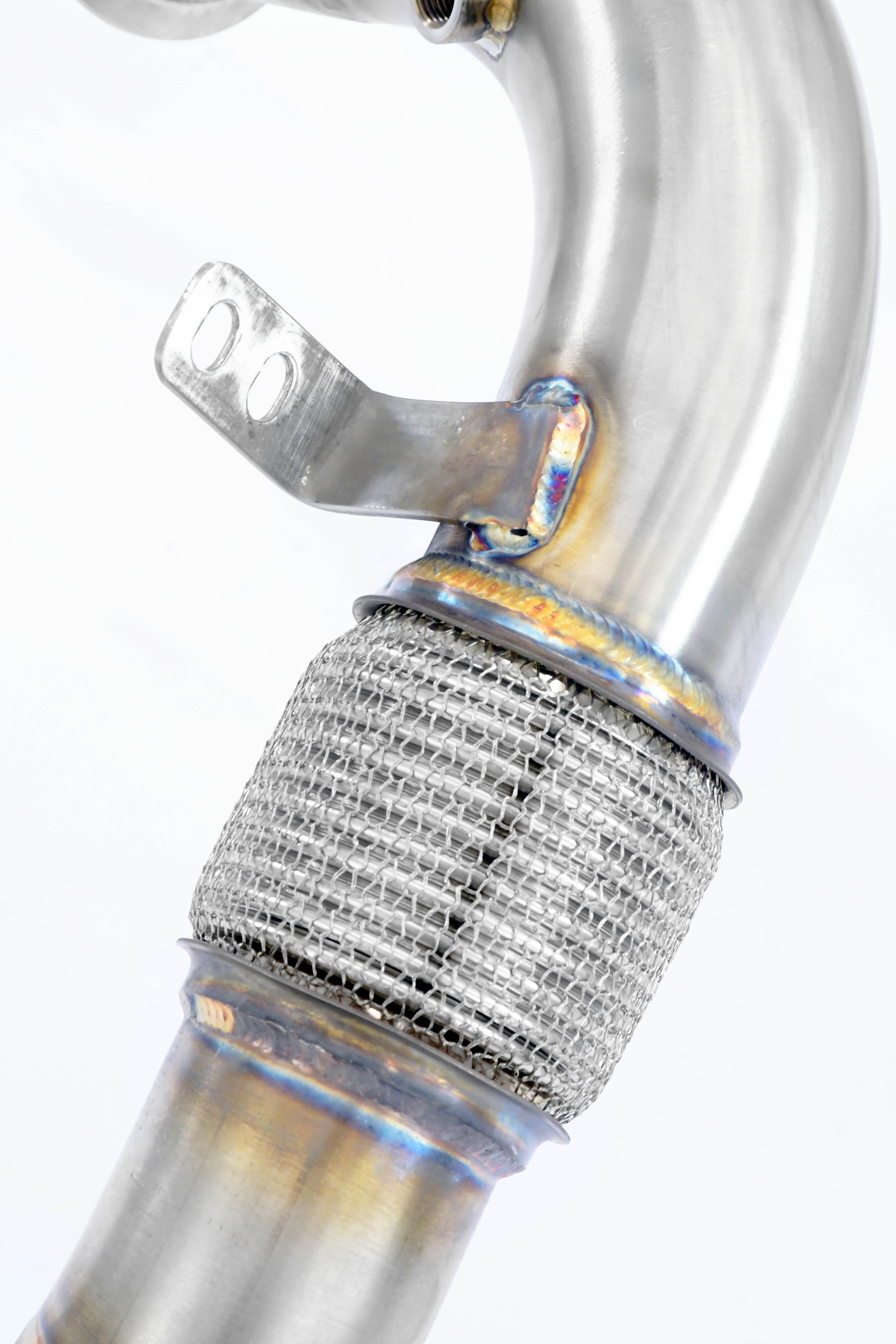 Turbo Descente tube Droite - Gauche  (Remplace le catalyseur primaire et secondaire) Compatible avec le catalyseurs tertiaires d'origine