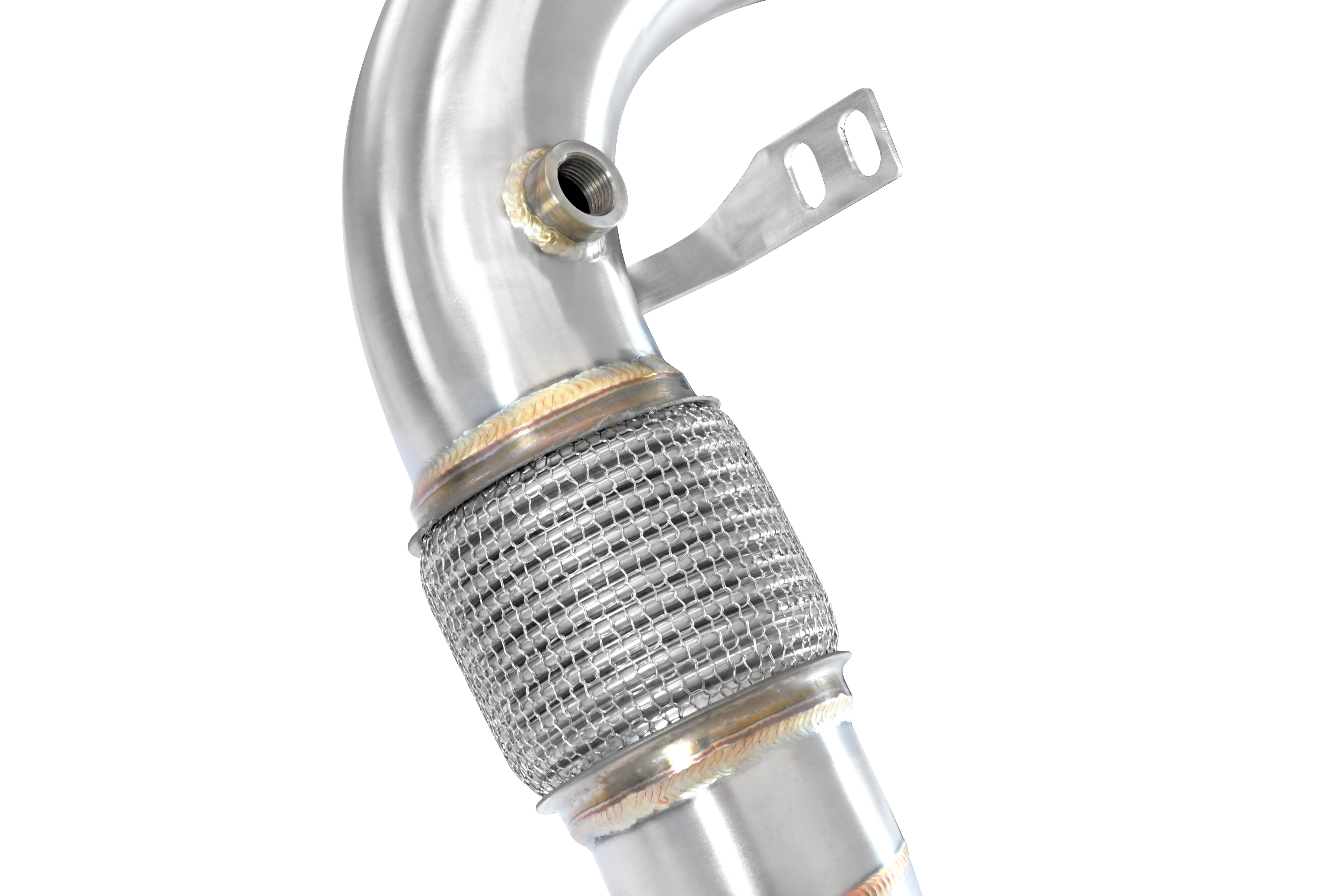 Downpipe kit Rechts - Links (Ersetzt Primär-Katalysator)