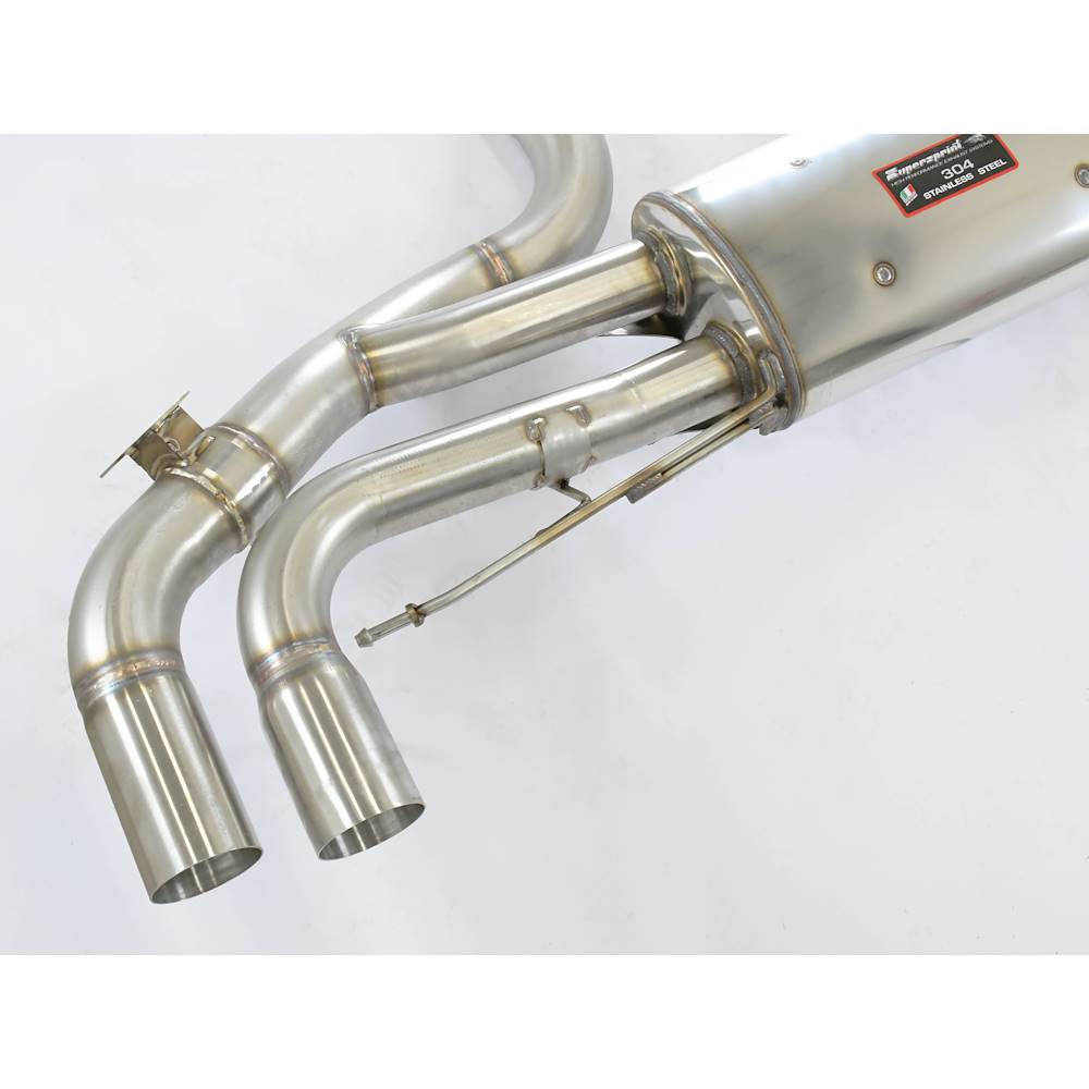Rear exhaust right - left with valve