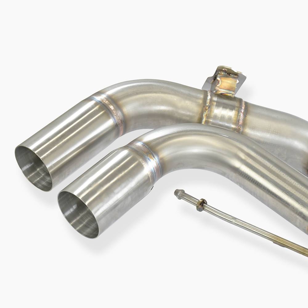 Rear exhaust right - left with valve