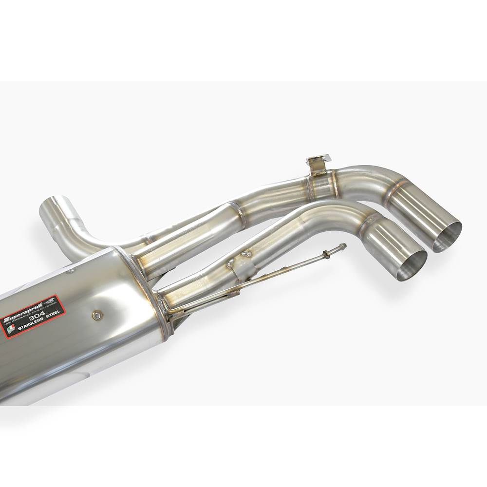 Rear exhaust right - left with valve