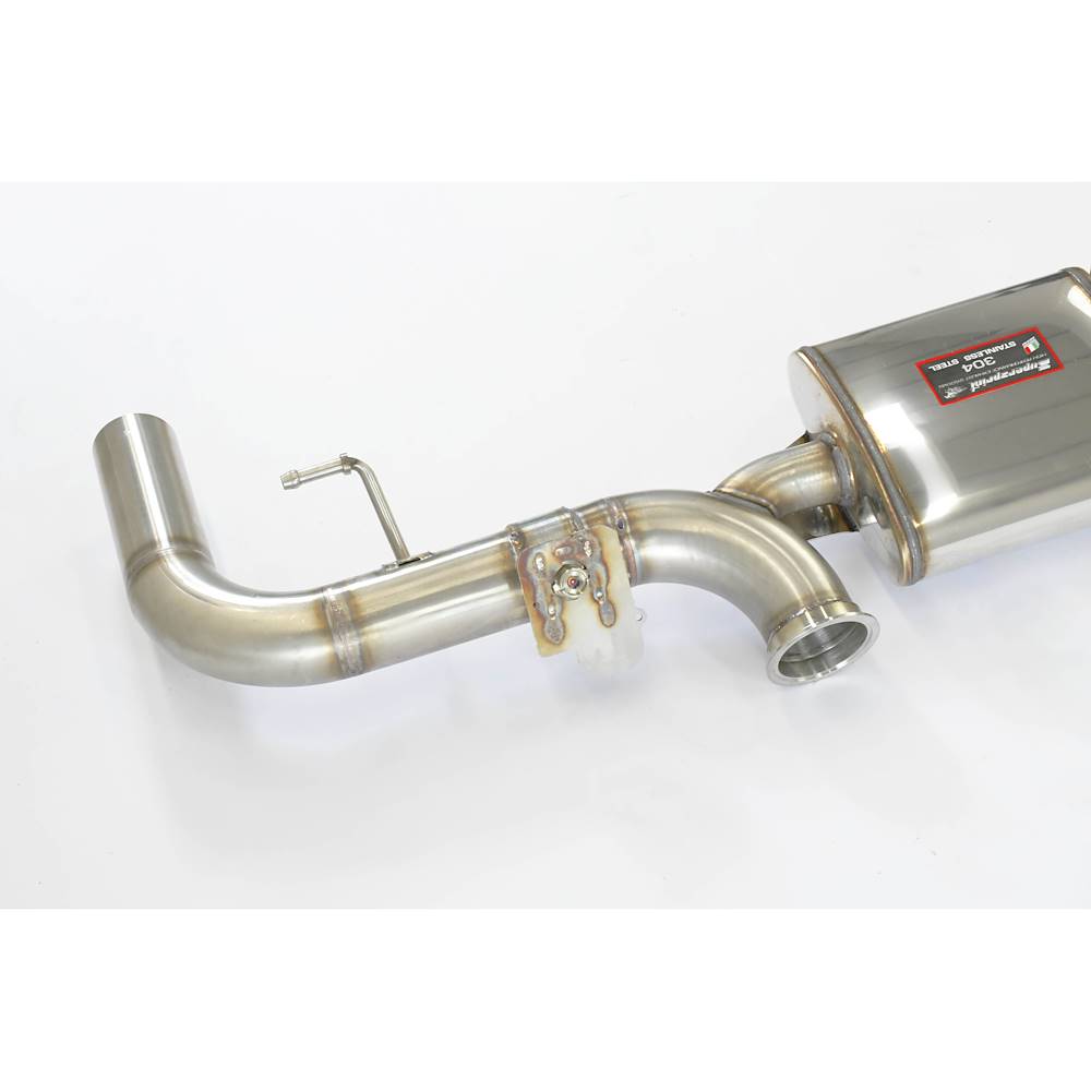 Dual Sound rear muffler right, with flap