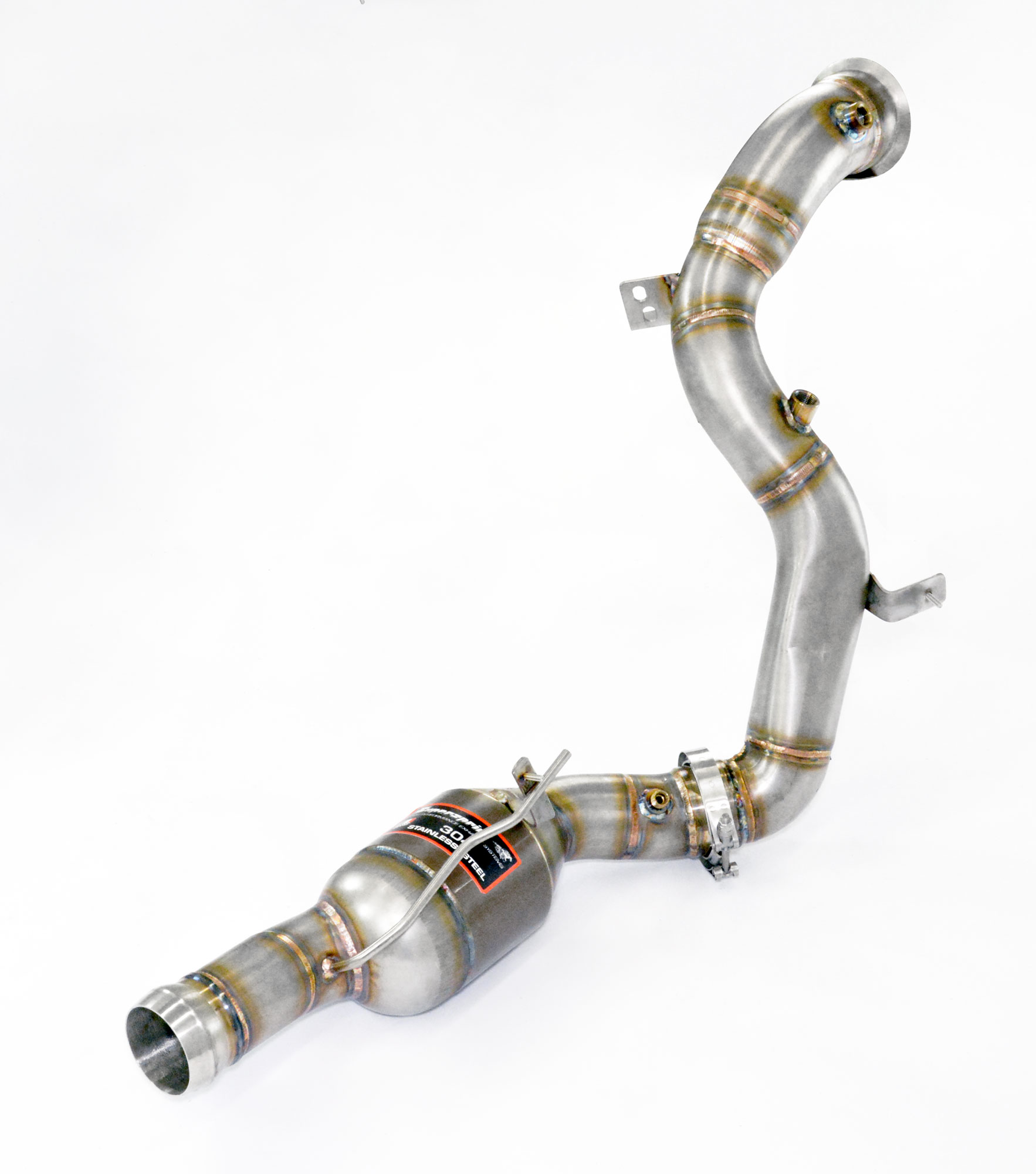 Downpipe Droite + Catalyseur métallique (remplace pre-catalyseur) 