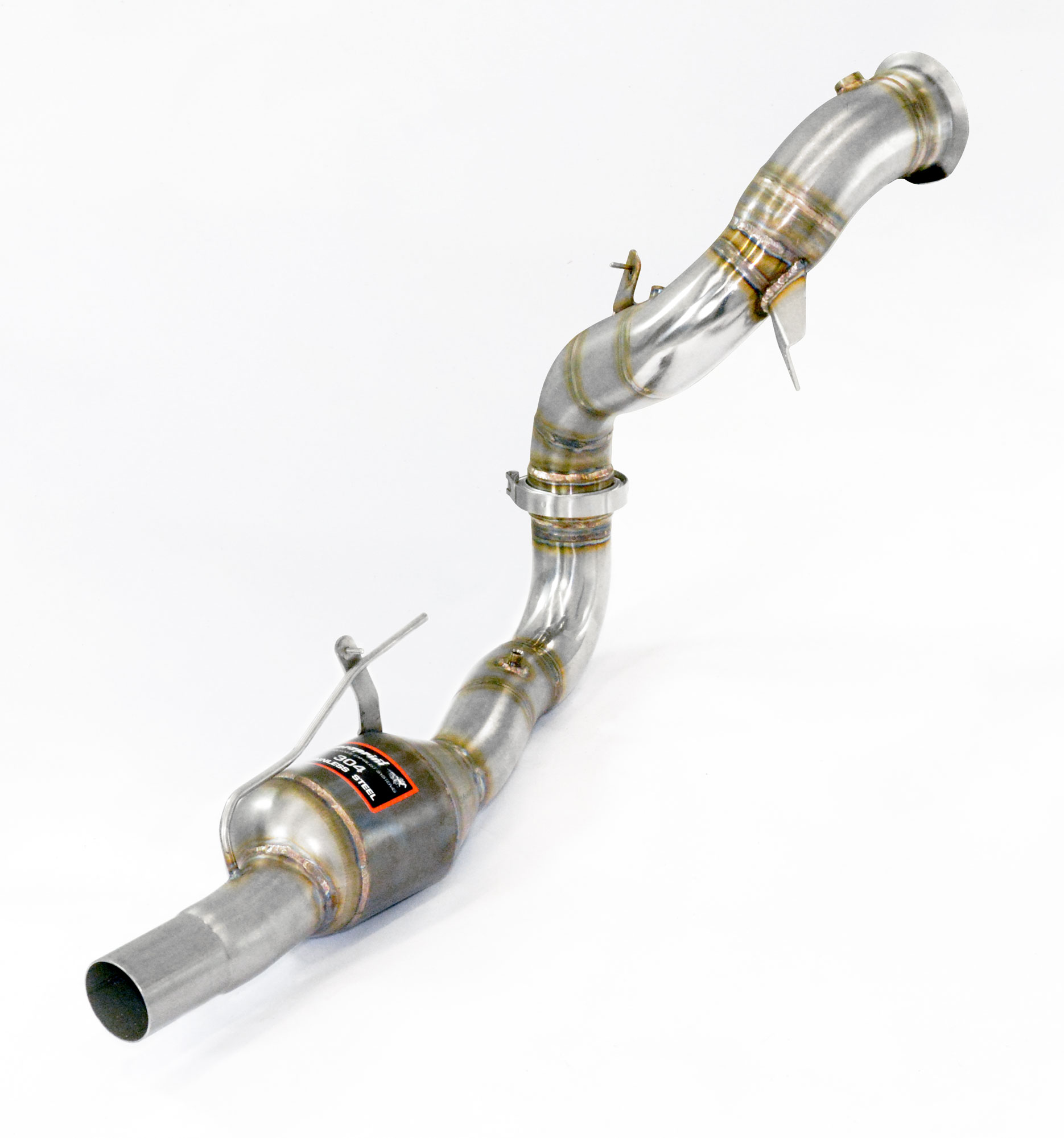 Downpipe Gauche + Catalyseur métallique (remplace pre-catalyseur)  