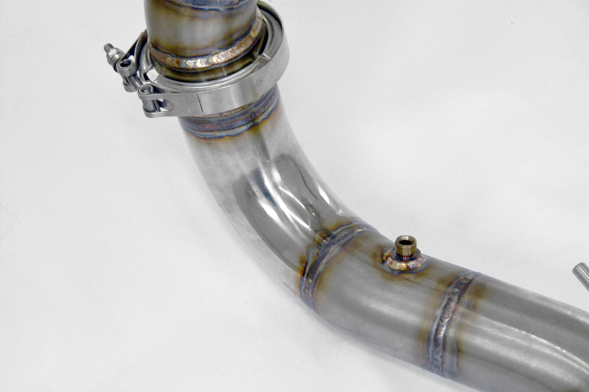 Downpipe Gauche + Catalyseur métallique (remplace pre-catalyseur)  
