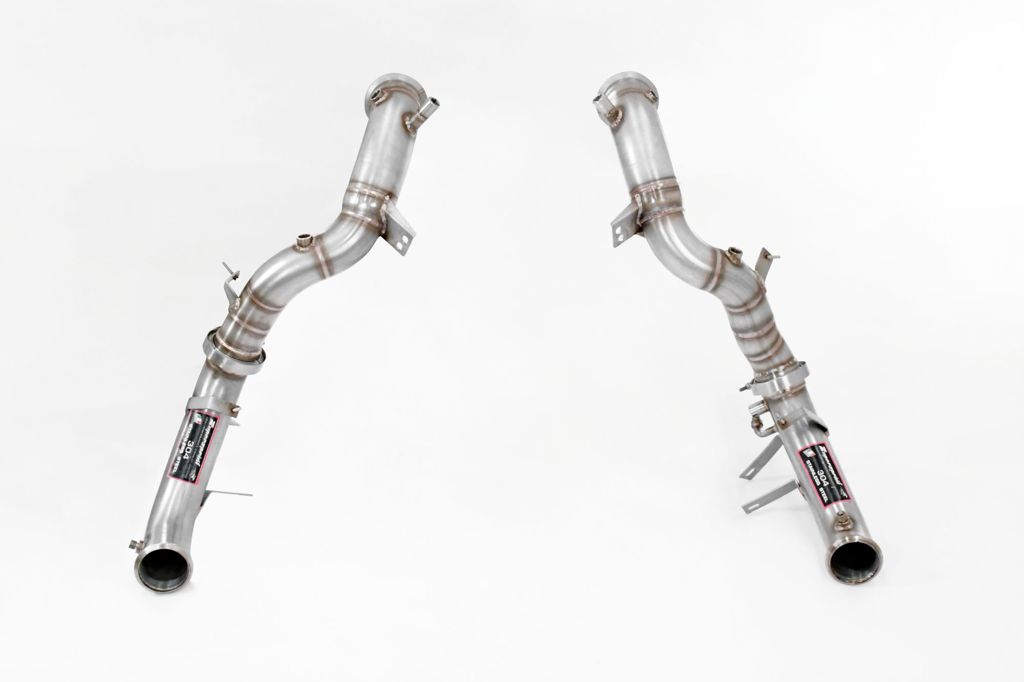 Descente tube Droite + Gauche (remplace catalyseur + GPF) Avec emplacements des sondes de pression / EGT