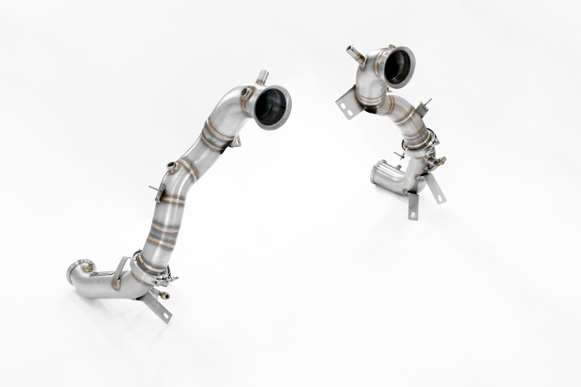 Descente tube Droite + Gauche (remplace catalyseur + GPF) Avec emplacements des sondes de pression / EGT