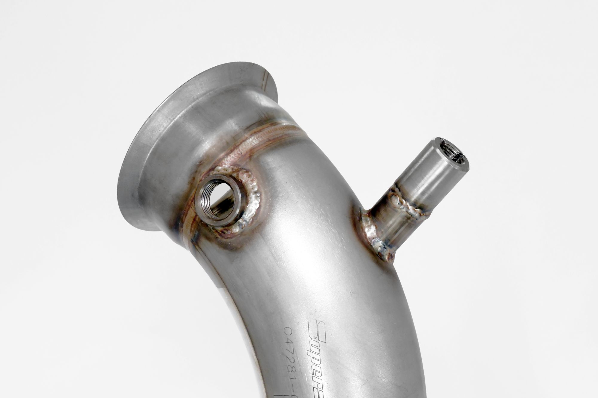 Descente tube Droite + Gauche (remplace catalyseur + GPF) Avec emplacements des sondes de pression / EGT