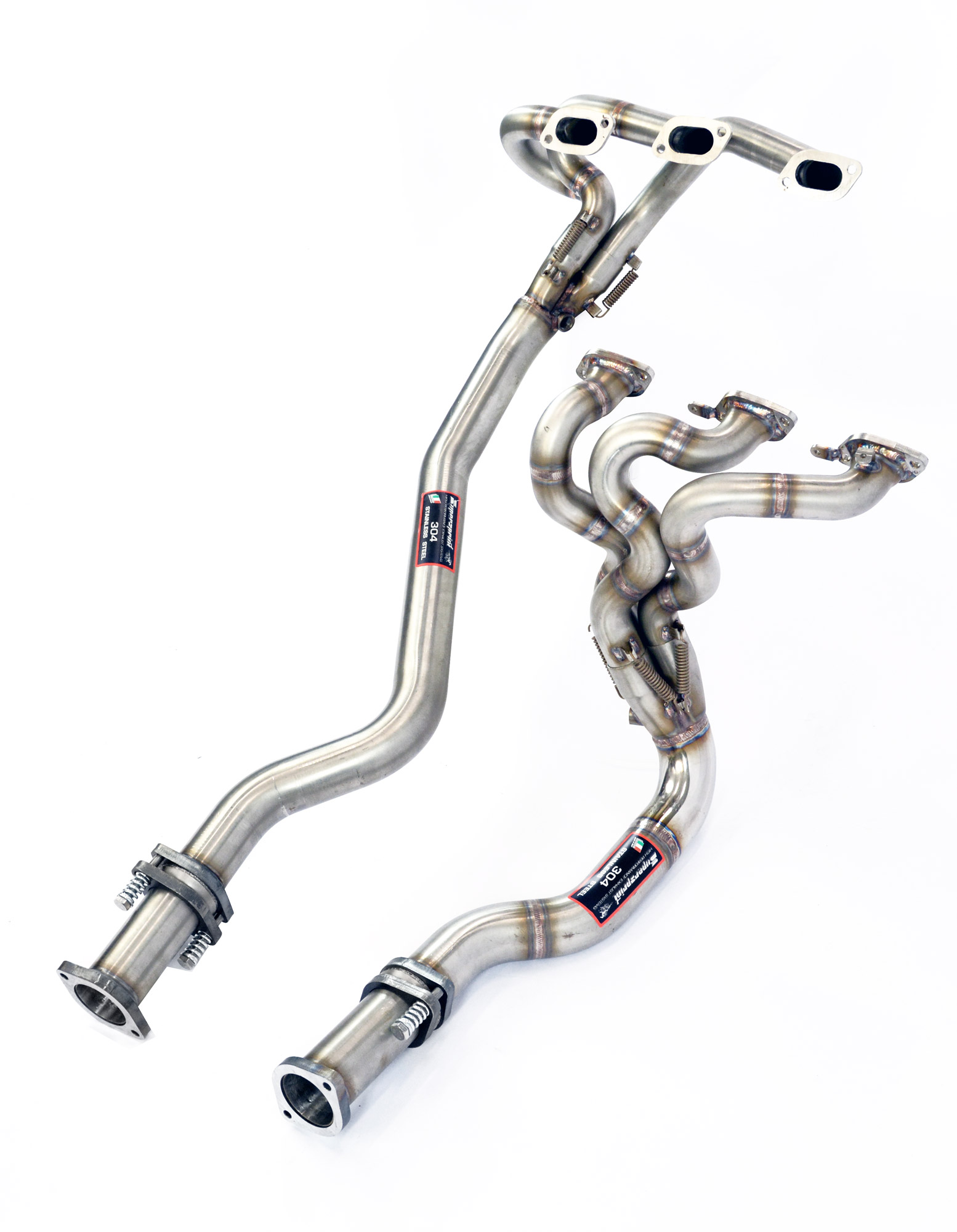 Collettore acciaio inox + kit tubi collegamento.