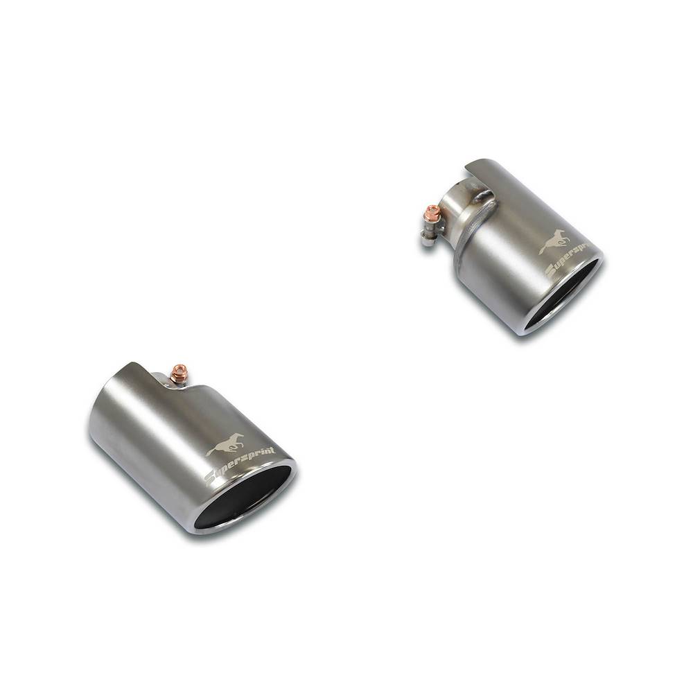 kit colas de escape Derecha-Izquierda O100 Gun Metal Grey