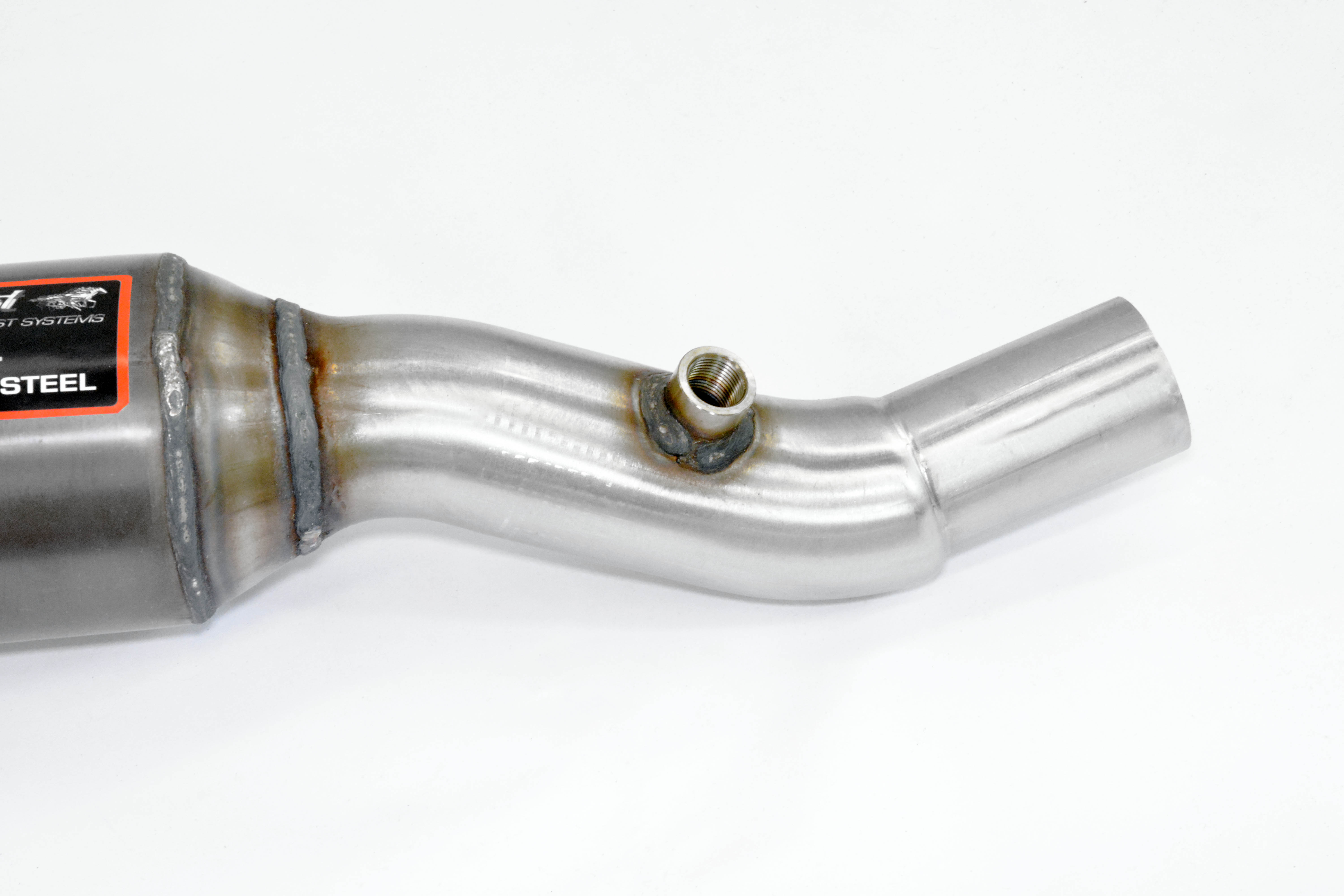 Downpipe Left + Metallic catalytic converter  