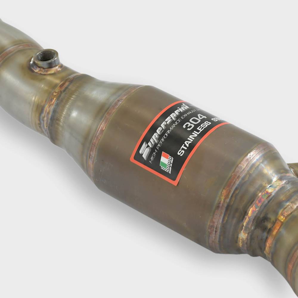 Downpipe sinistro + Catalizzatore metallico