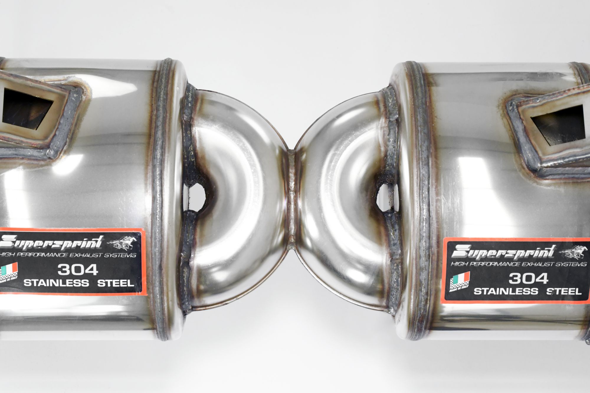 Silencieux arrière Racing Droite - Gauche 4 sorties (remplace deuxième catalyseur - fits to the Stock Sorties) <strong><span style=color:#ea0000;>-14,0 Kg</span></strong>