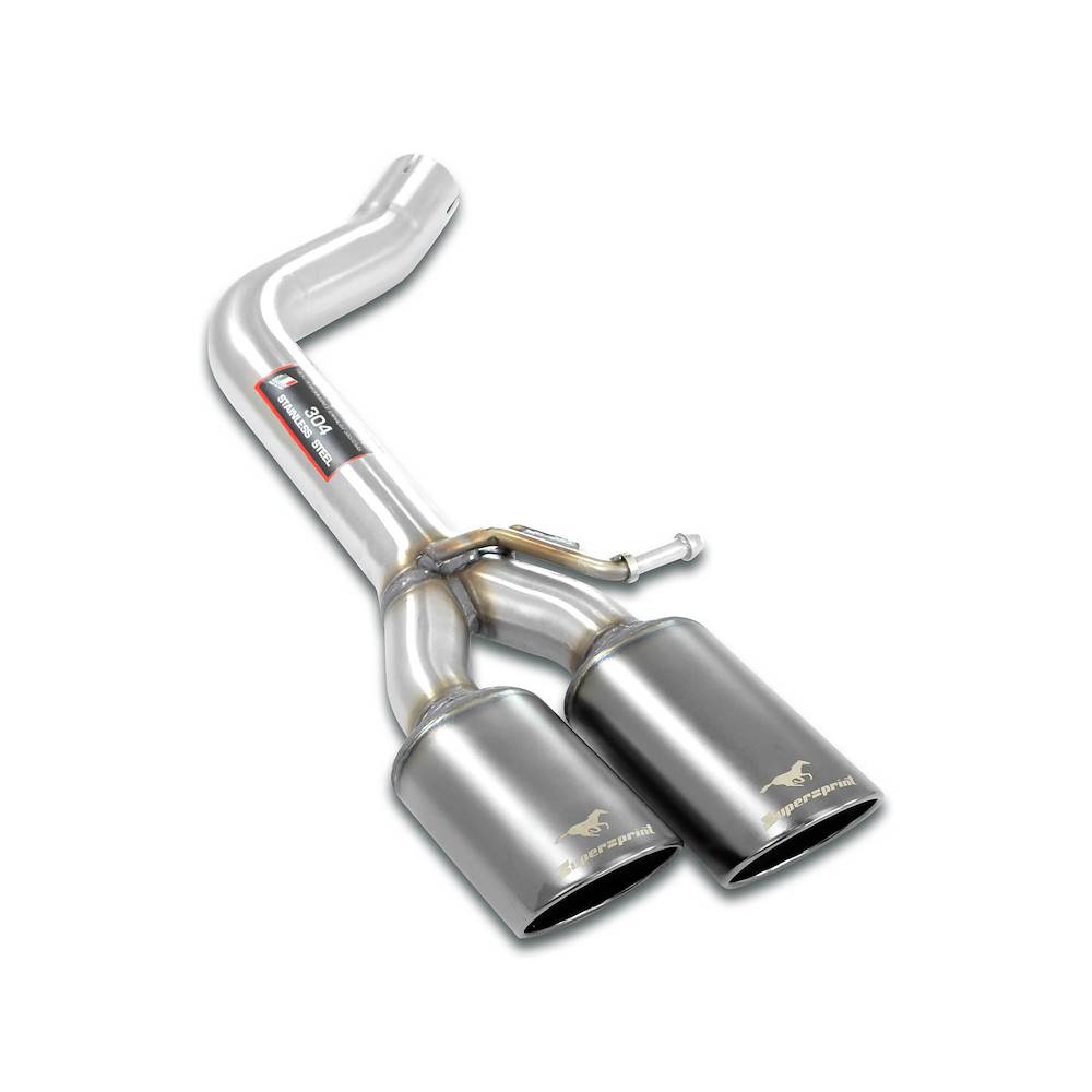 Tube de fuite Gauche 100x75 Gun Metal Grey (Suppression du silencieux)