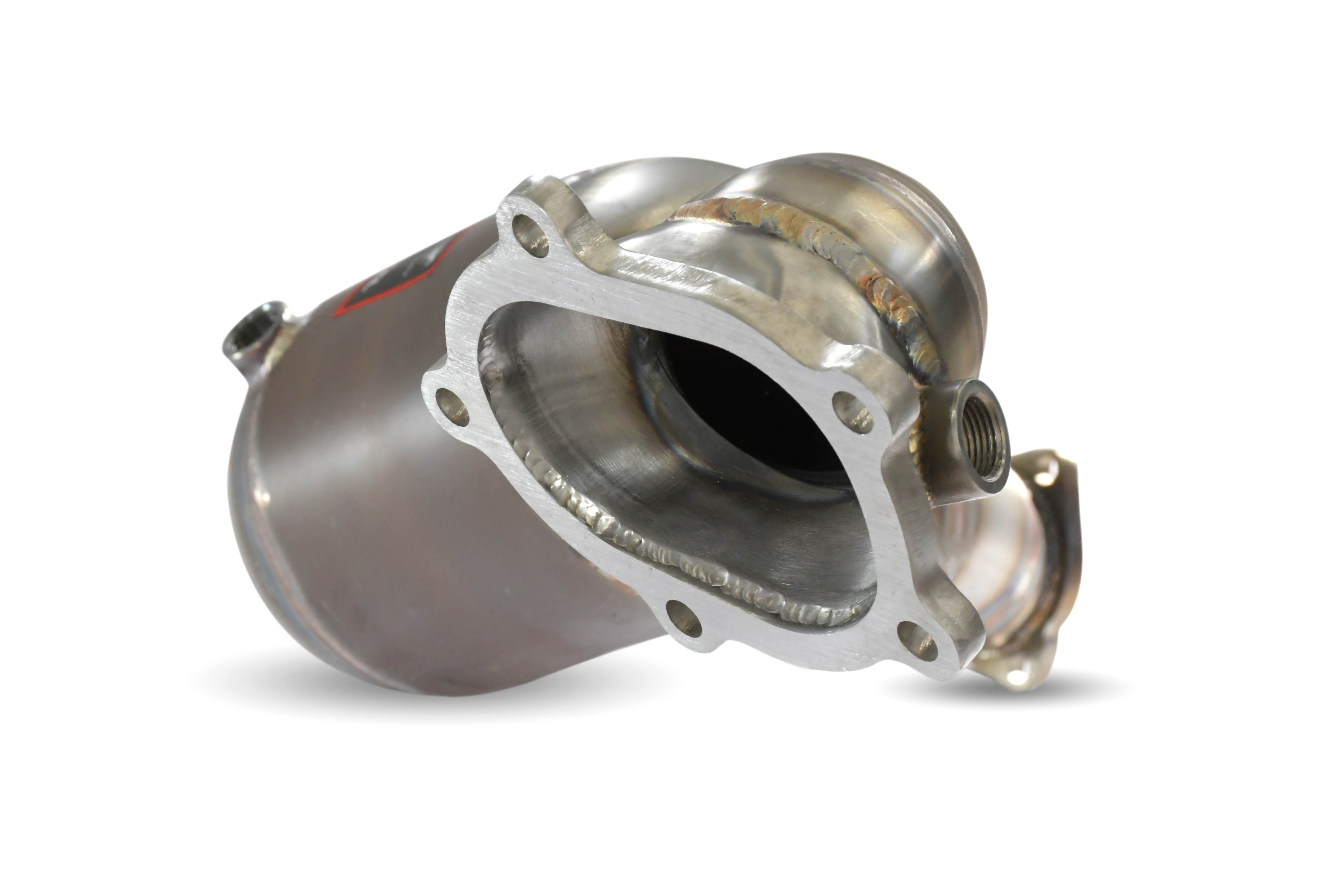 Downpipe izquierdo + catalizador metalico 
