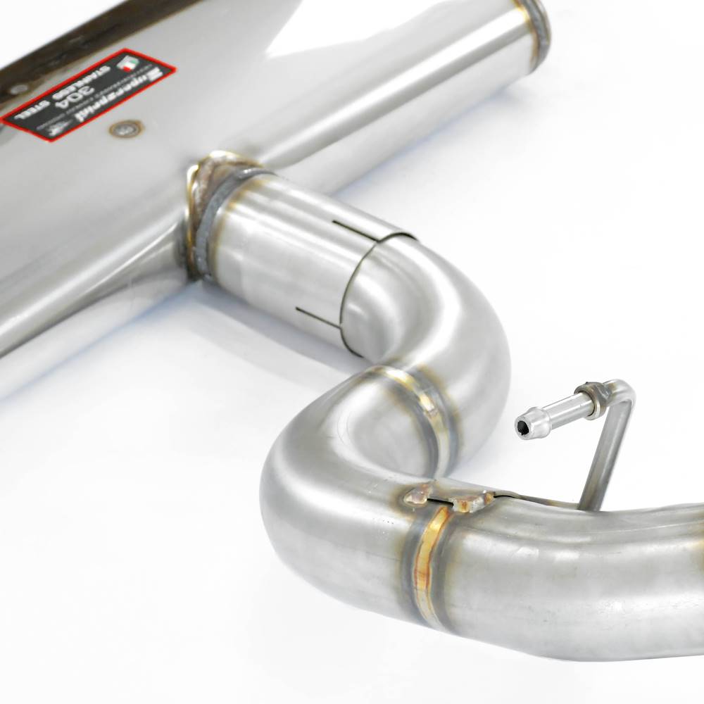 Rear exhaust right - left