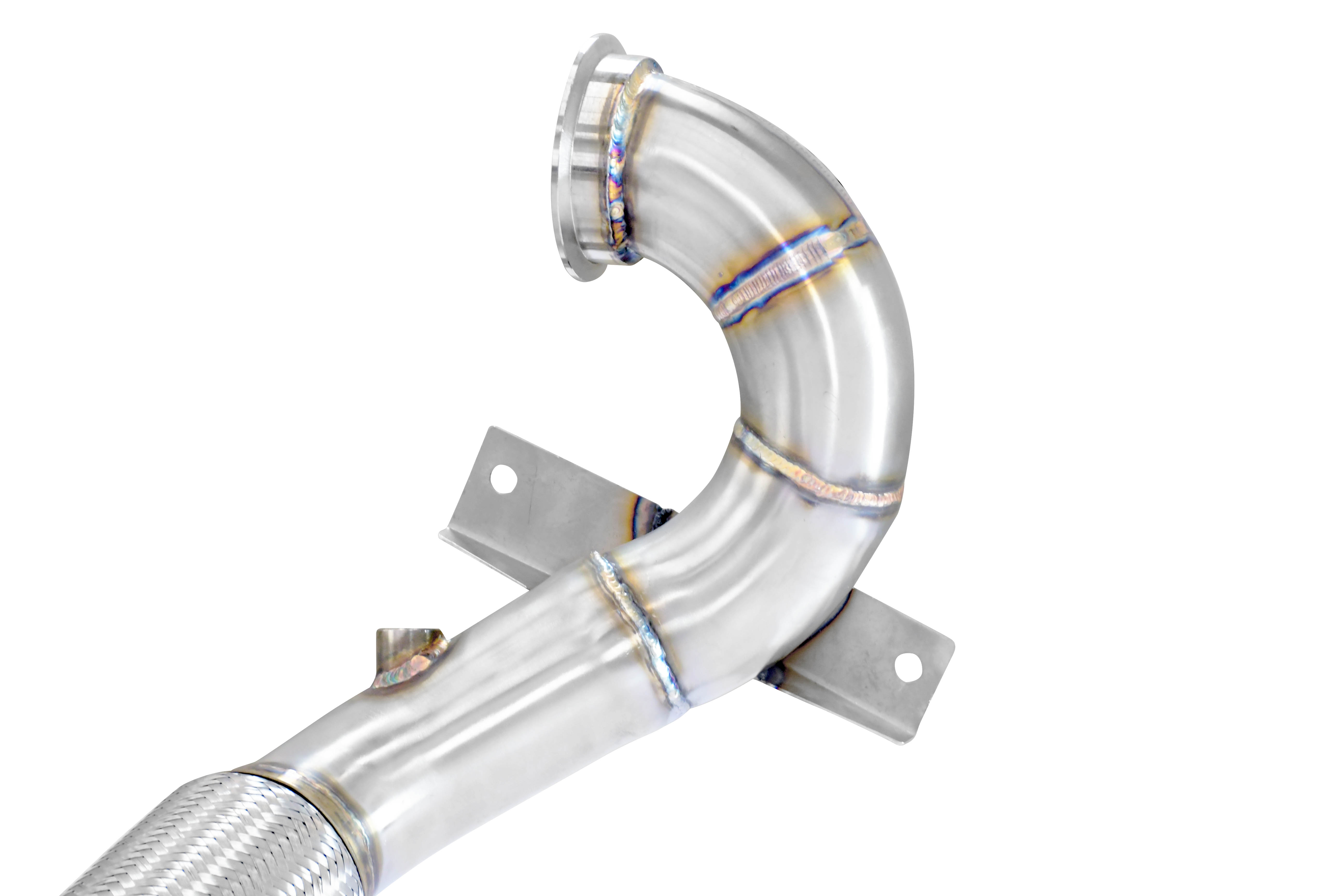 Turbo downpipe kit for OEM centre exhaust (Replaces catalytic converter)