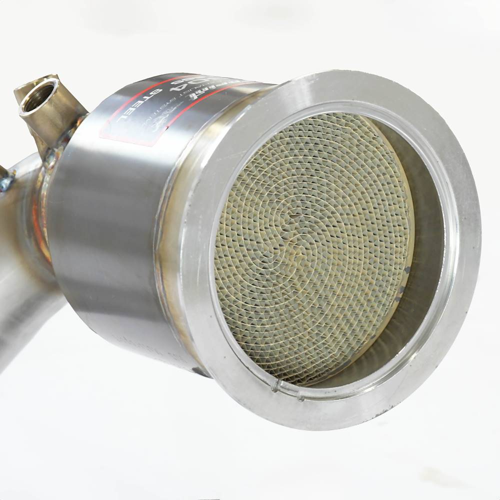 Downpipe Droite avec Catalyseur métallique (Volant à gauche / Volant à droite)