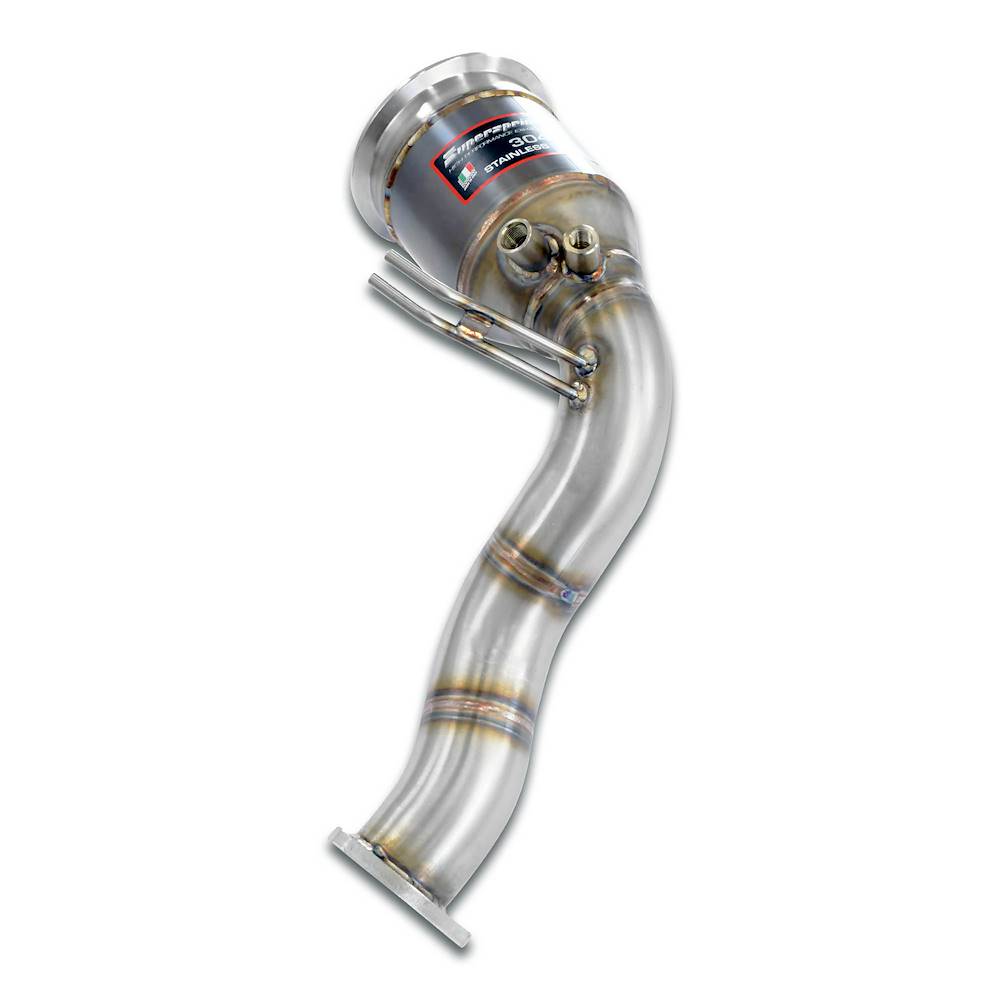 Downpipe izquierdo con catalizador metalico (Left Hand Drive / Right Hand Drive)