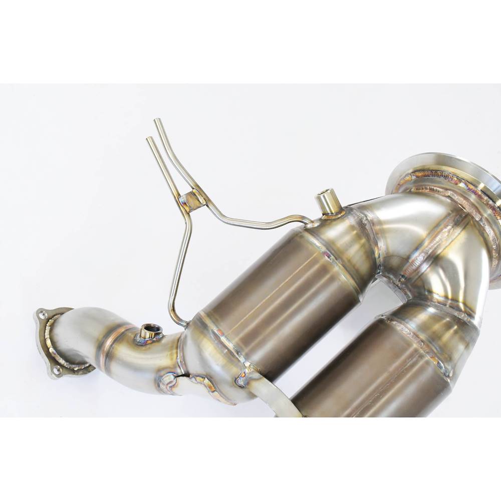 Downpipe Rechts - Links mit Metalkatalysator Ersetzt Serien Katalysator + GPF (Left / Right Hand Drive)
